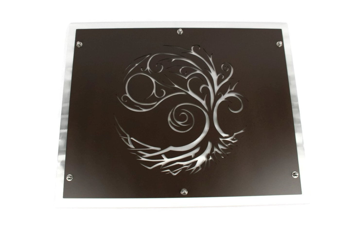 Starry Night Windblown Tree and Roots Layered Metal Wall Art 20x25 Inches