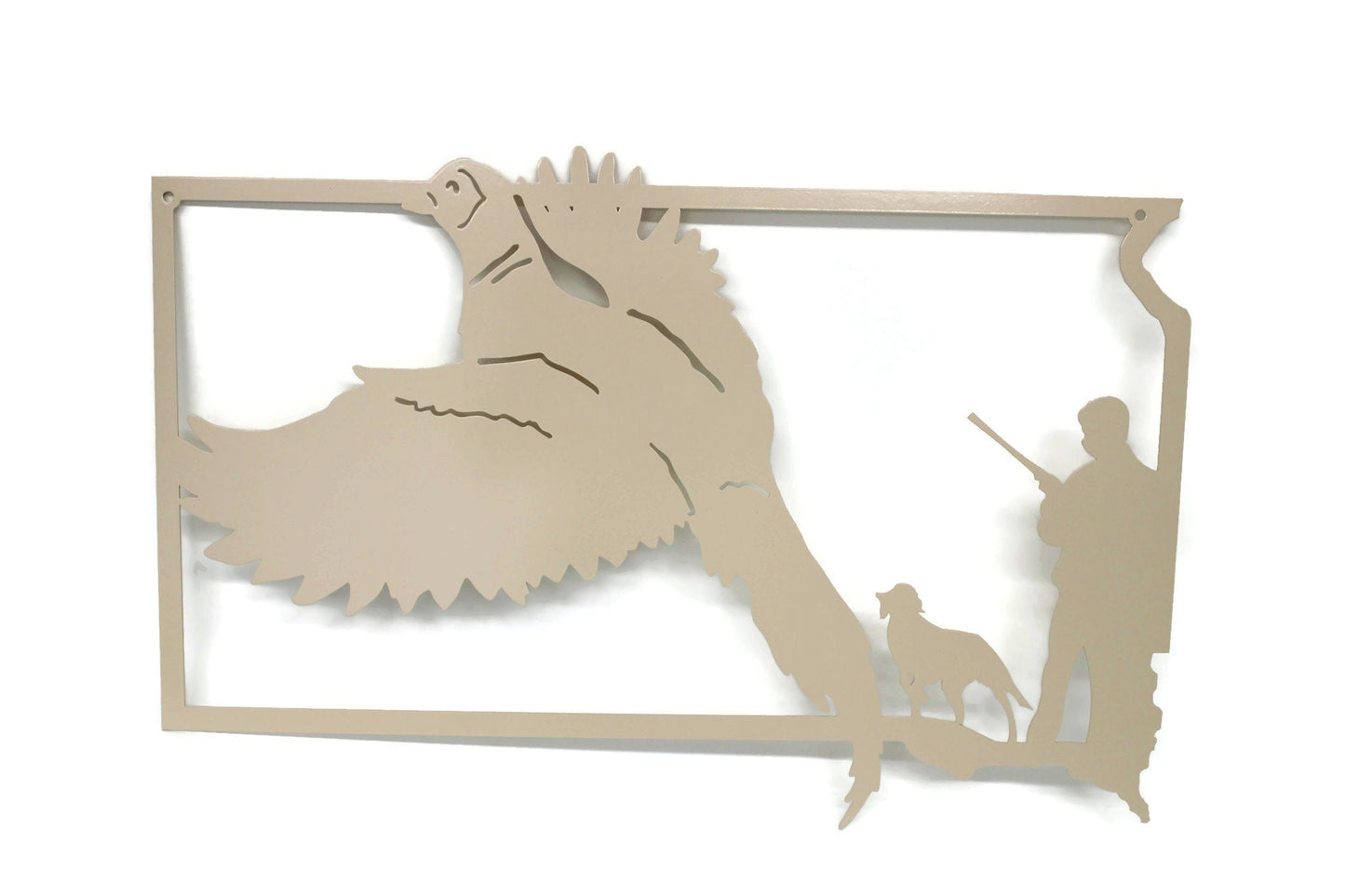 South Dakota Pheasant Hunting Metal Wall Art Sign 22 Inches Wide