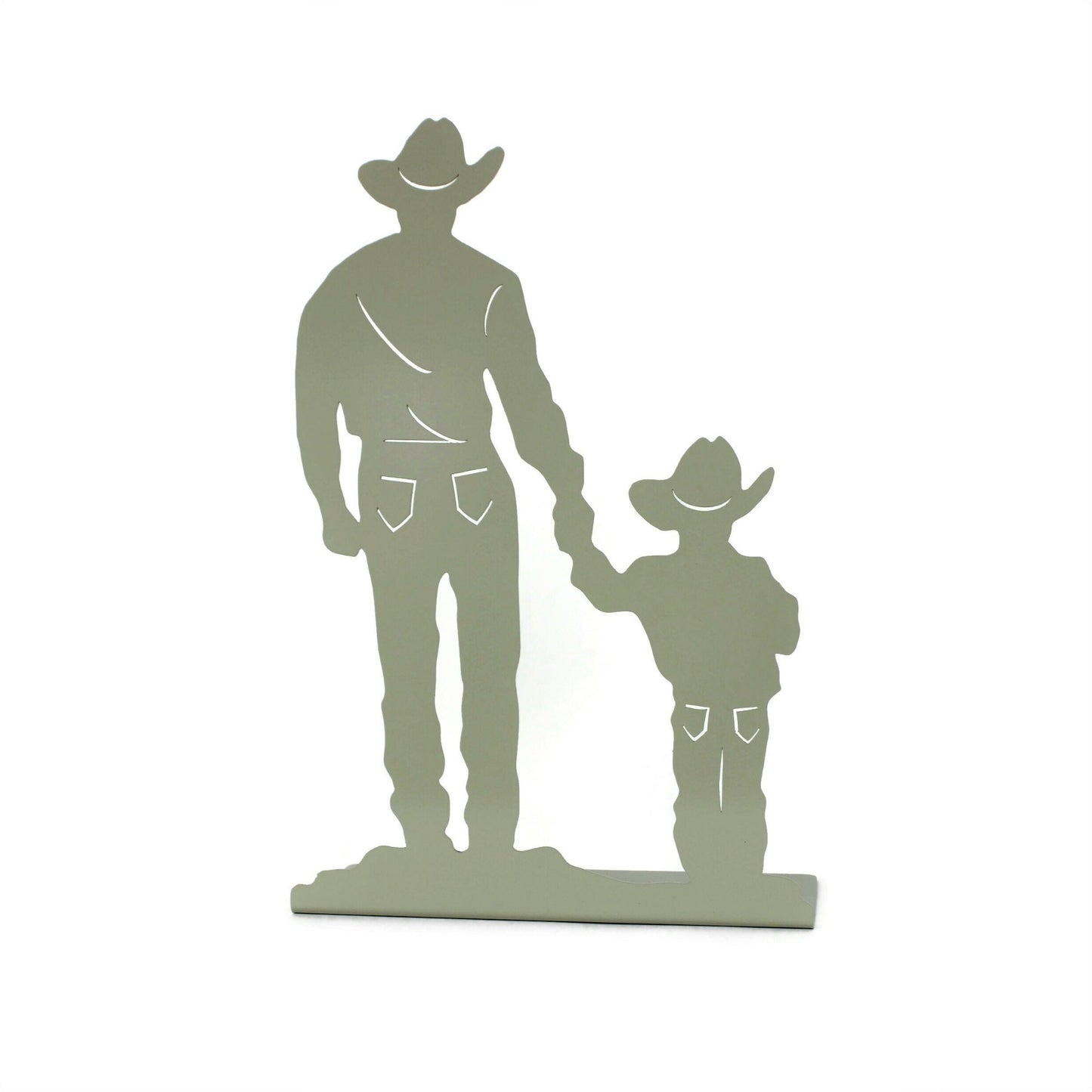 Cowboy and Son Metal Tabletop Home Decor 15 Inches Tall