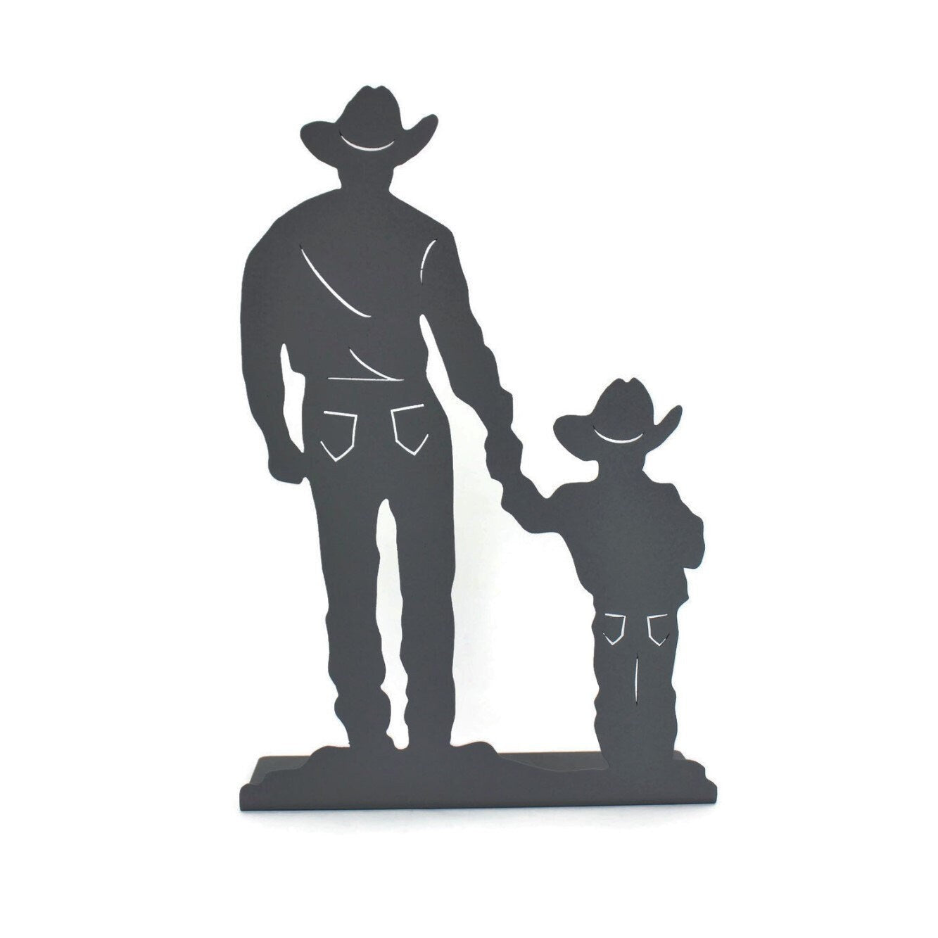 Cowboy and Son Metal Tabletop Home Decor 15 Inches Tall