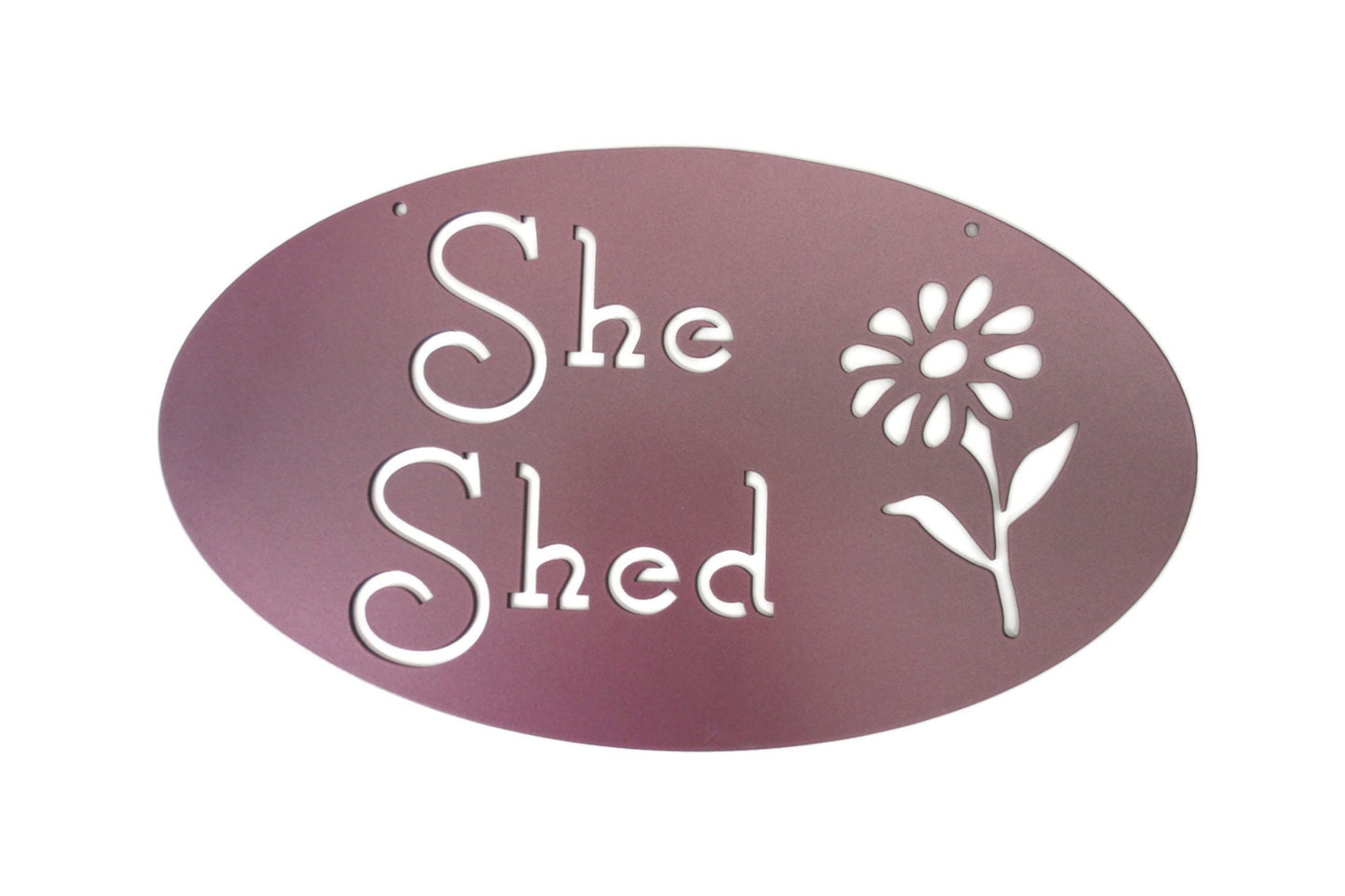 Metal She Shed Garden Sign 18 Inches Wide