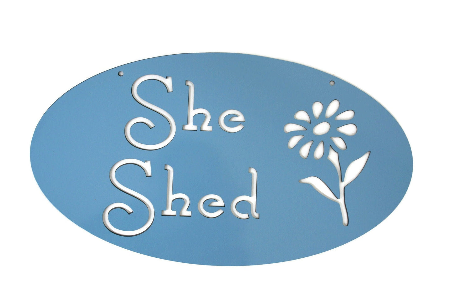 Metal She Shed Garden Sign 18 Inches Wide