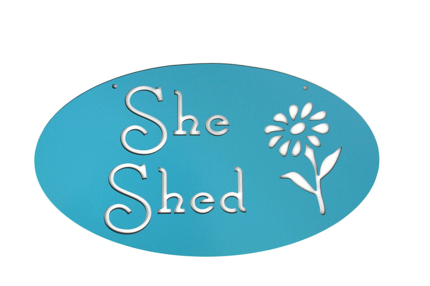 Metal She Shed Garden Sign 18 Inches Wide