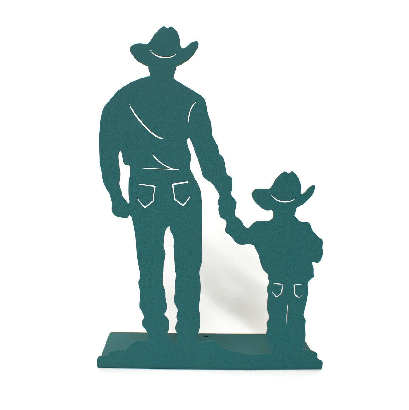 Cowboy and Son Metal Tabletop Home Decor 15 Inches Tall