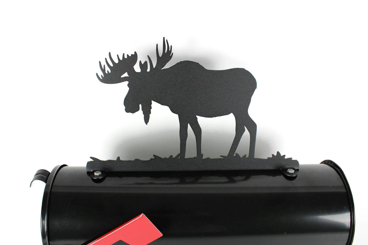 Moose Metal Mailbox Topper 8.5 Inches Tall - Does Not Include a Mailbox
