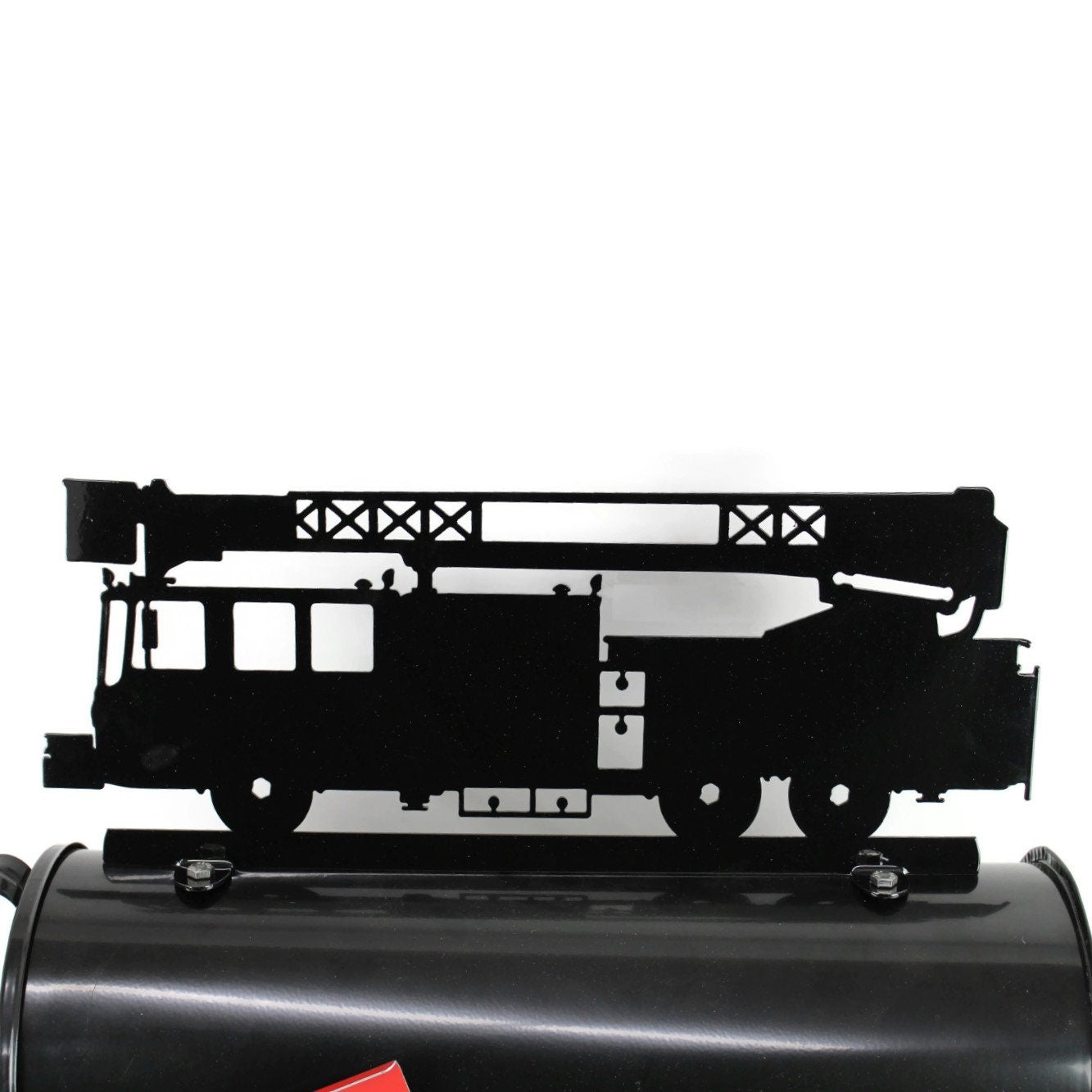 Fire Department Engine Truck Metal Mailbox Topper 6.5 Inches Tall - Does Not Include a Mailbox