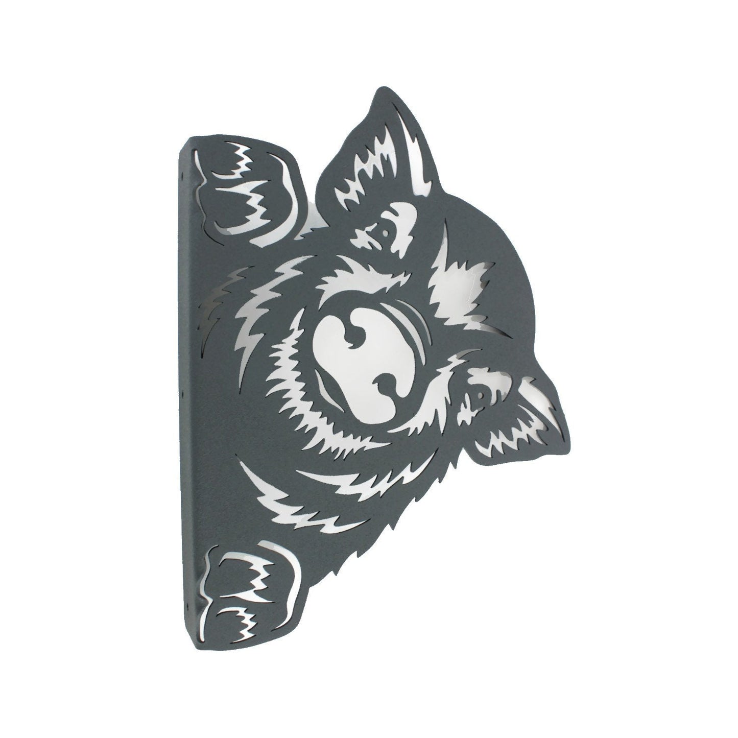 Peek a Boo Pig Hog Metal Sign 11 Inches Tall