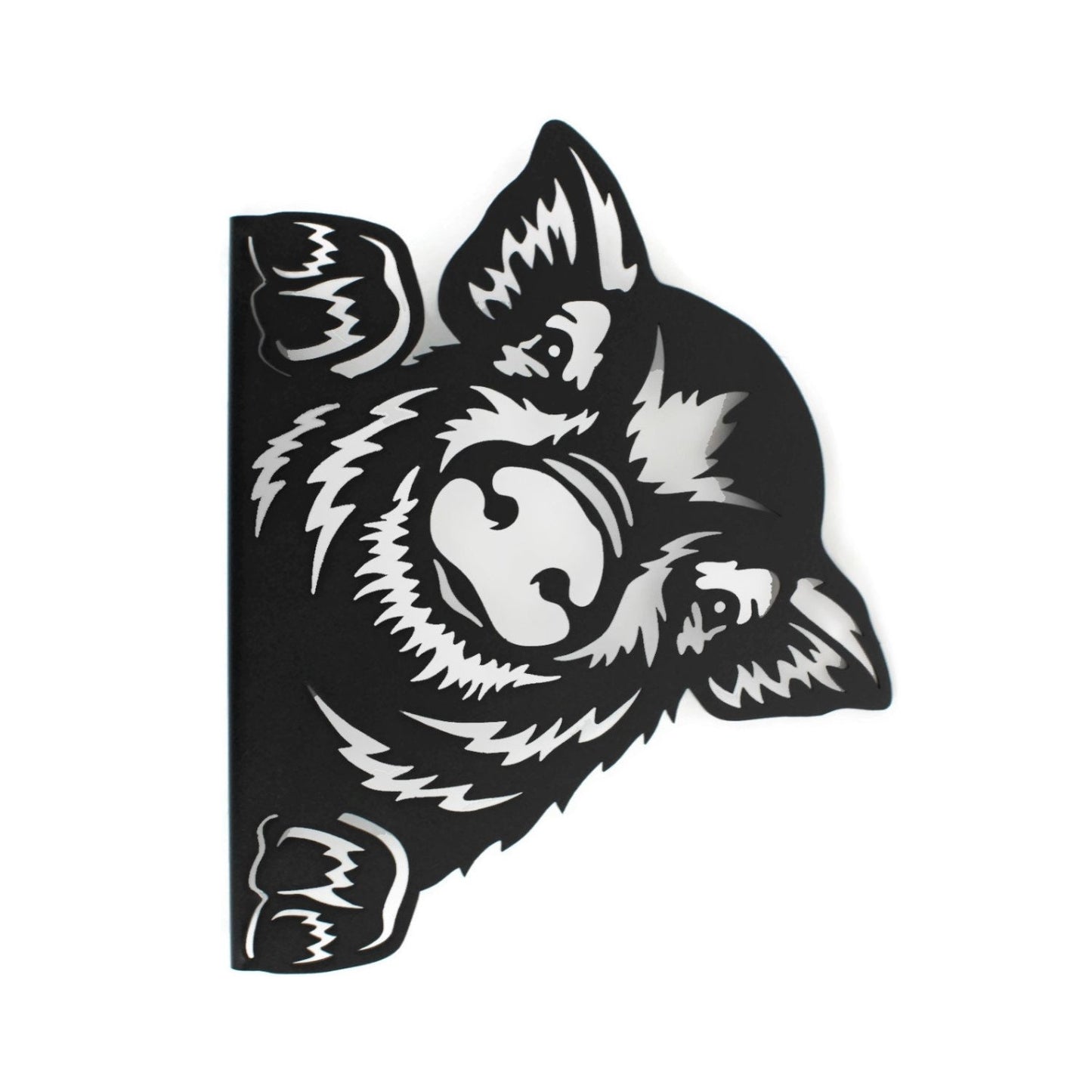 Peek a Boo Pig Hog Metal Sign 11 Inches Tall