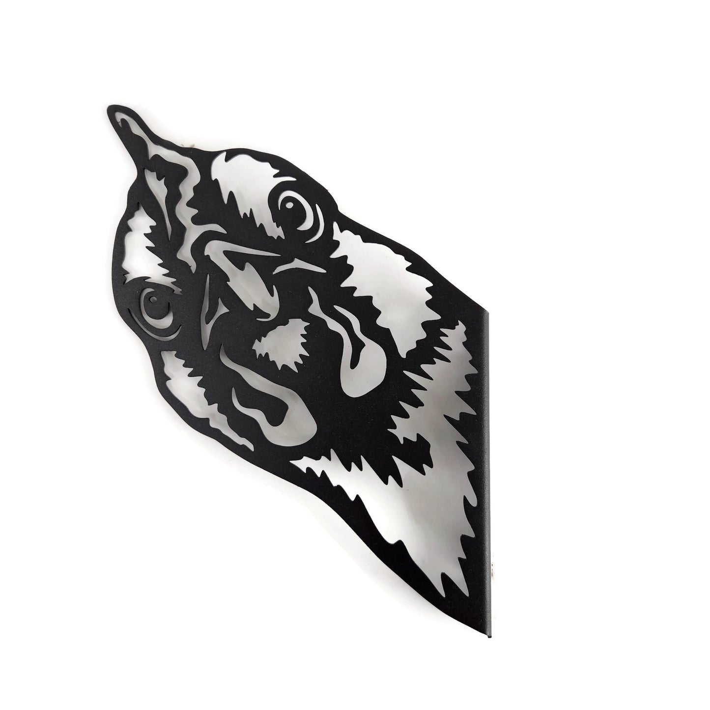 Black powder coat metal chicken peek a boo sign