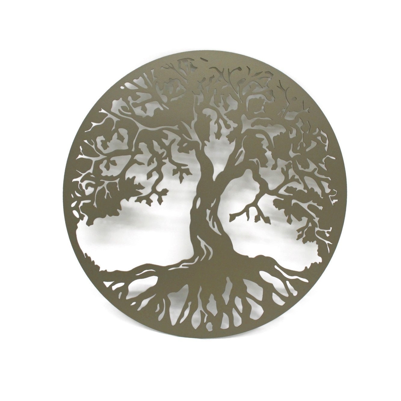 Tree of Life Round Metal Wall Art Sign 15 Inches Diameter