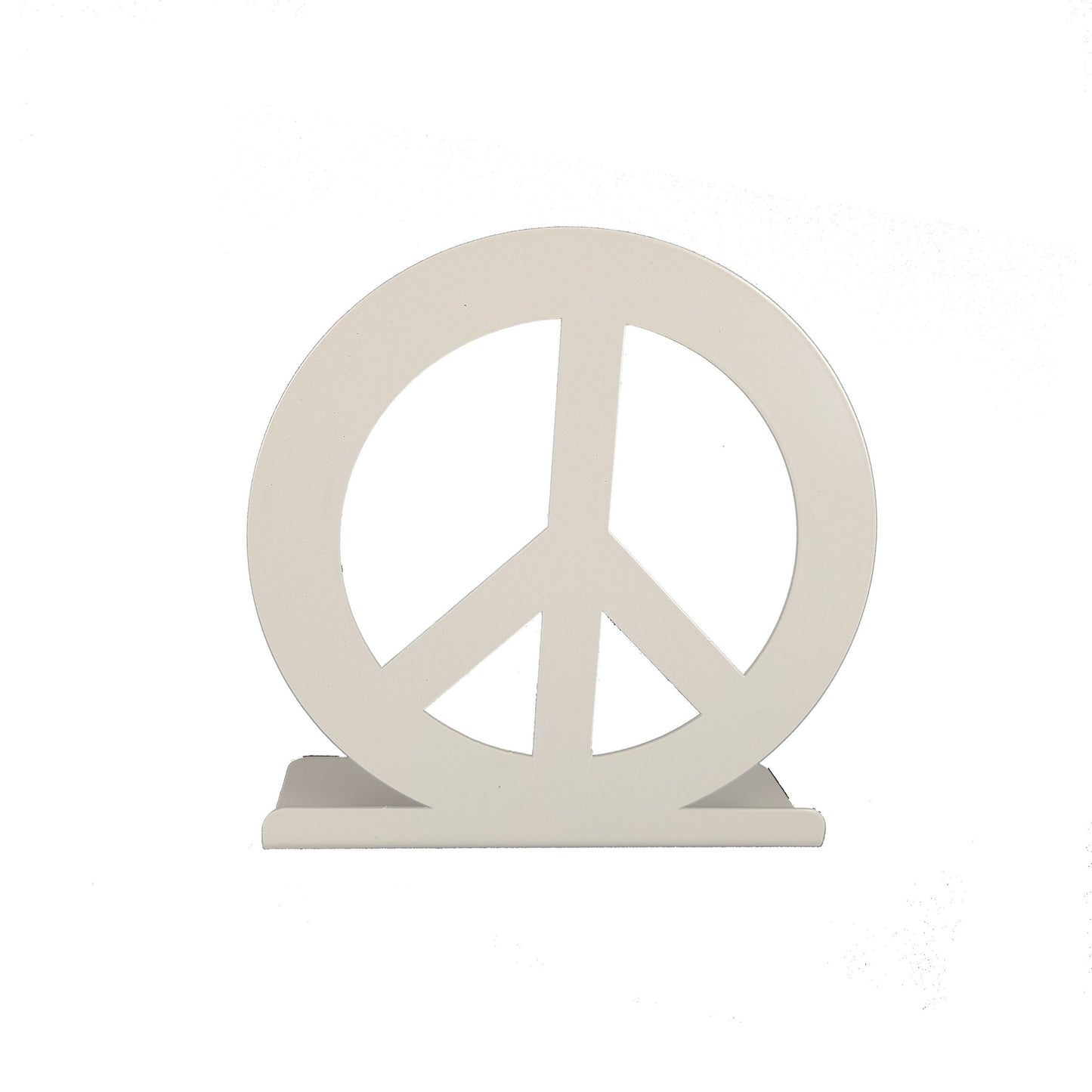 Peace Sign Tabletop Metal Decor 6.75 Inches Tall
