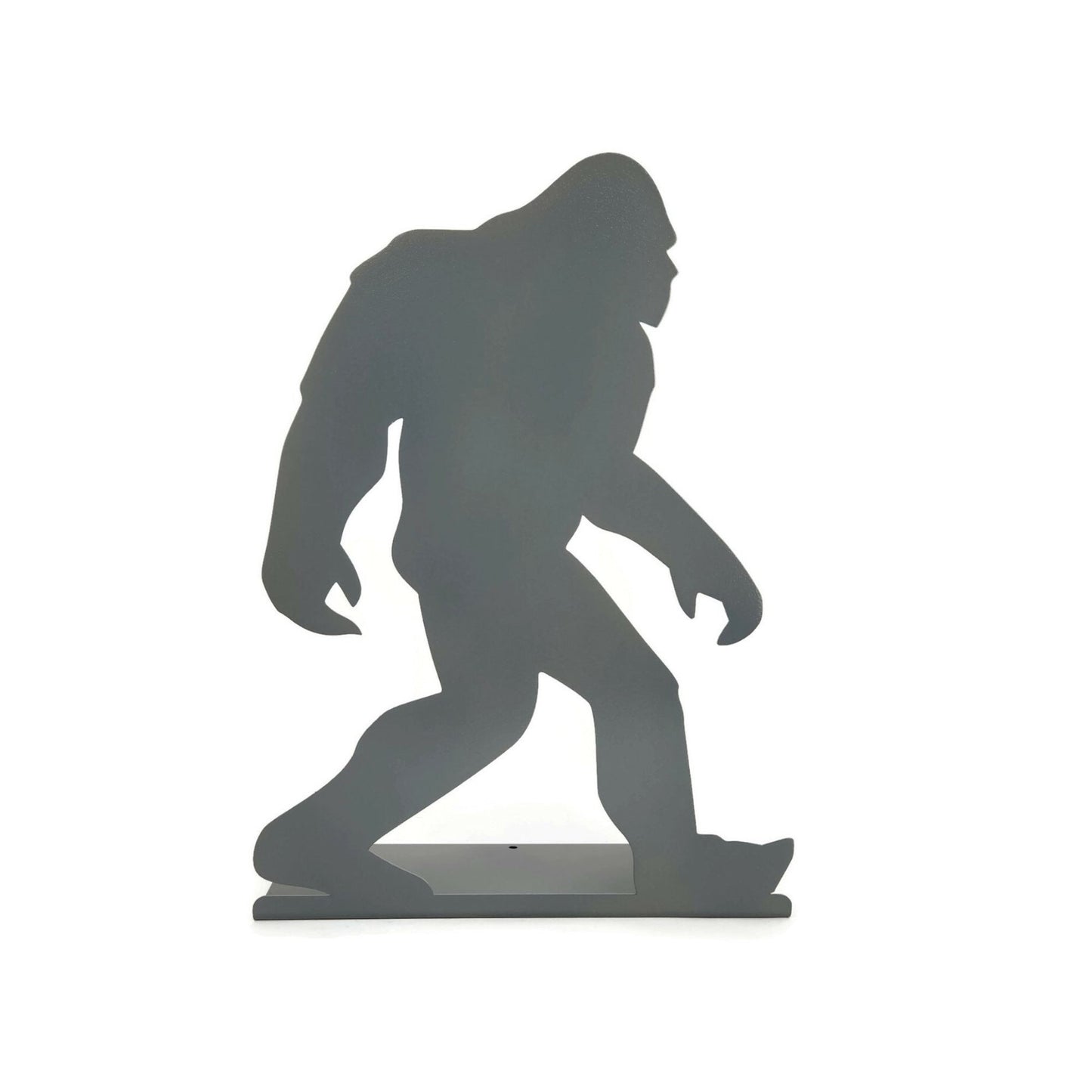 Sasquatch Bigfoot Standing Metal Sign 15 Inches Tall