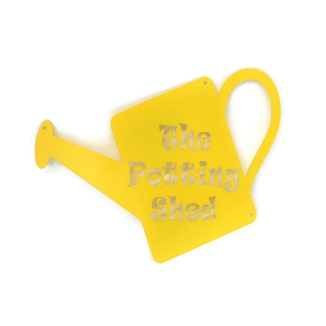 The Potting Shed Metal Sign 11.25 Inches Tall