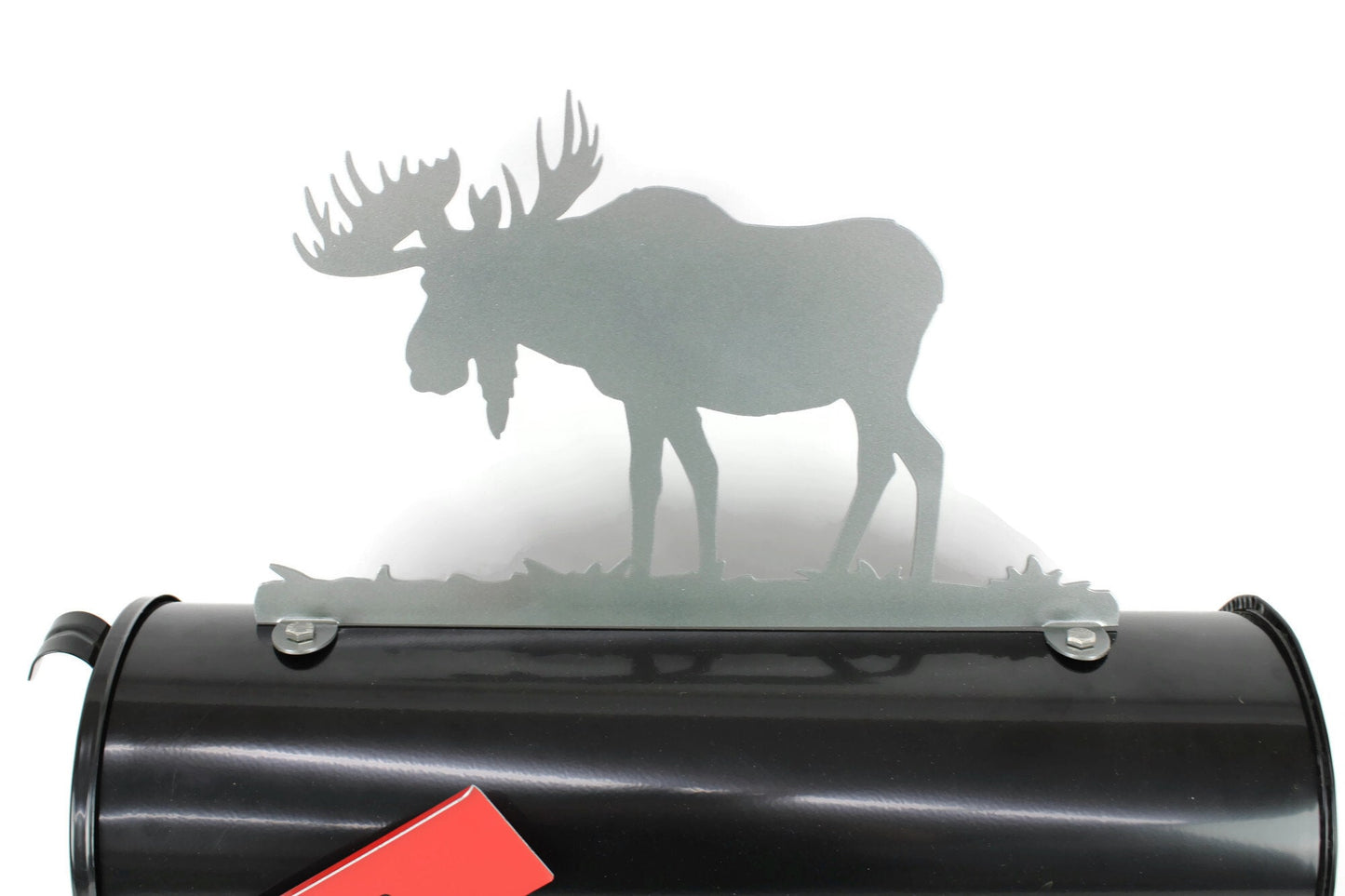 Moose Metal Mailbox Topper 8.5 Inches Tall - Does Not Include a Mailbox