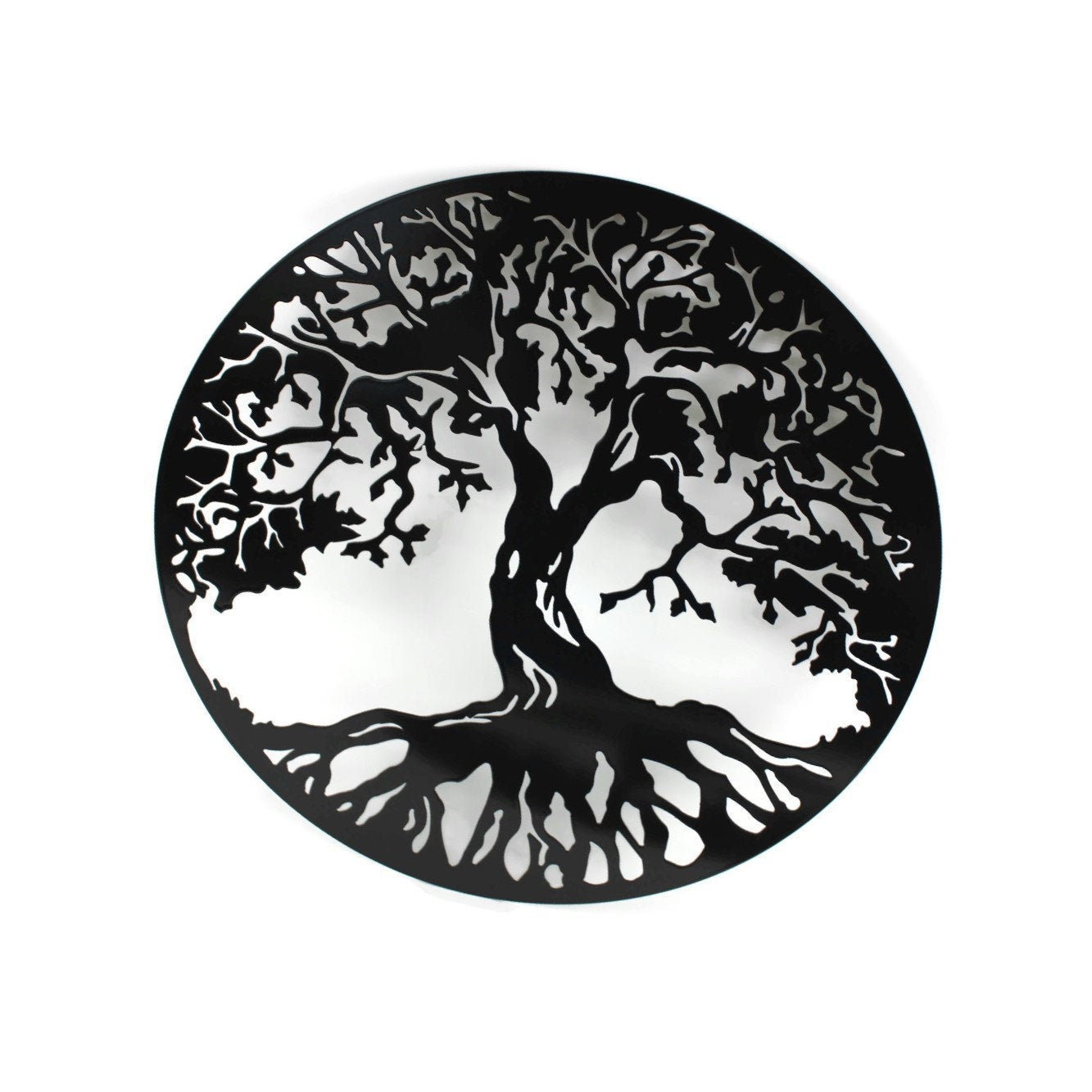 Tree of Life Round Metal Wall Art Sign 15 Inches Diameter