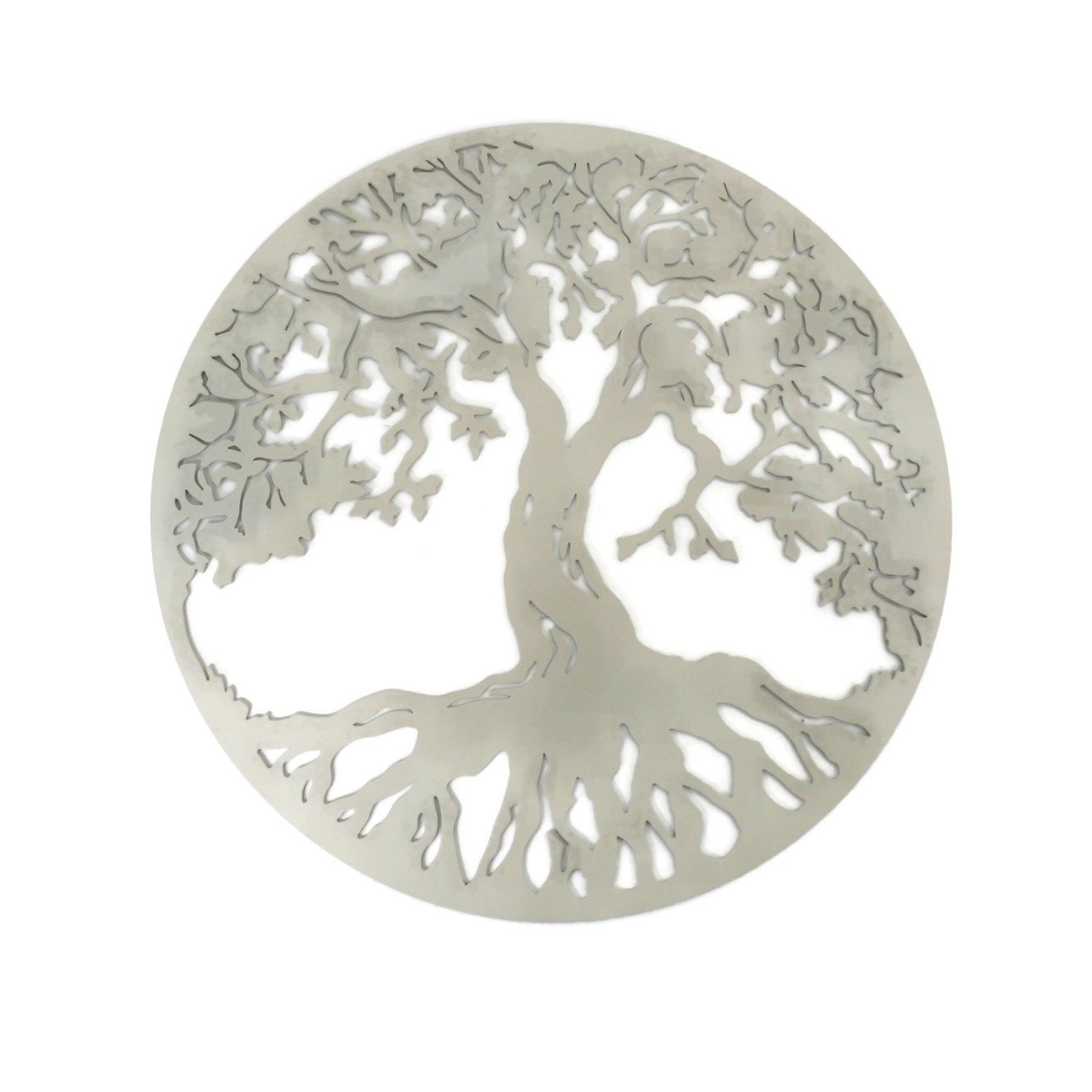Tree of Life Round Metal Wall Art Sign 15 Inches Diameter