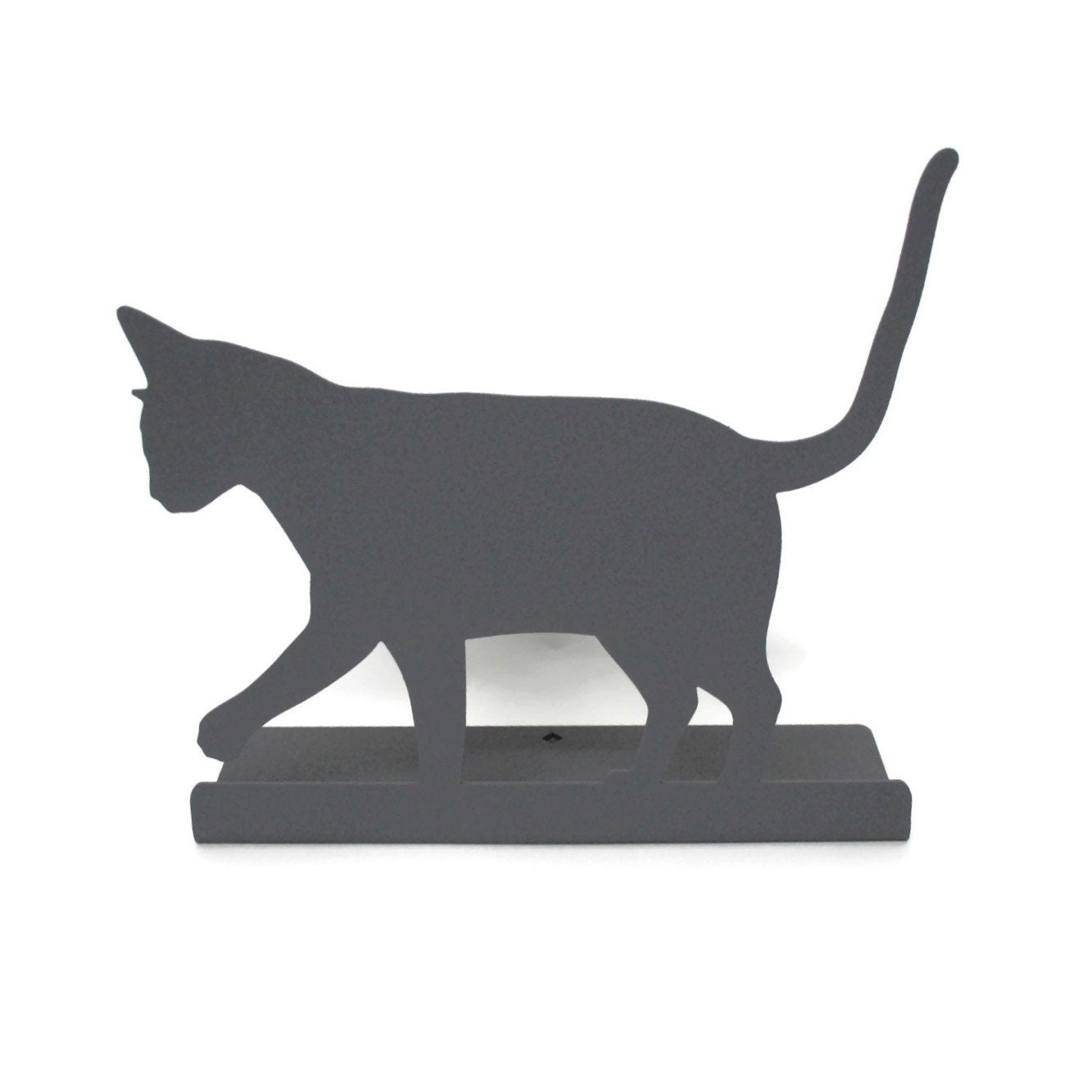 Kitty Cat Metal Tabletop Decoration 11 Inches Wide