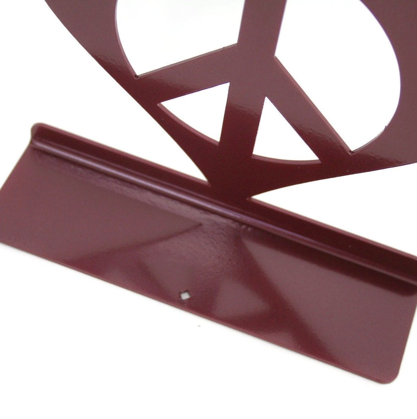 Peace Heart Tabletop Metal Home Decor 6.75 Inches Tall