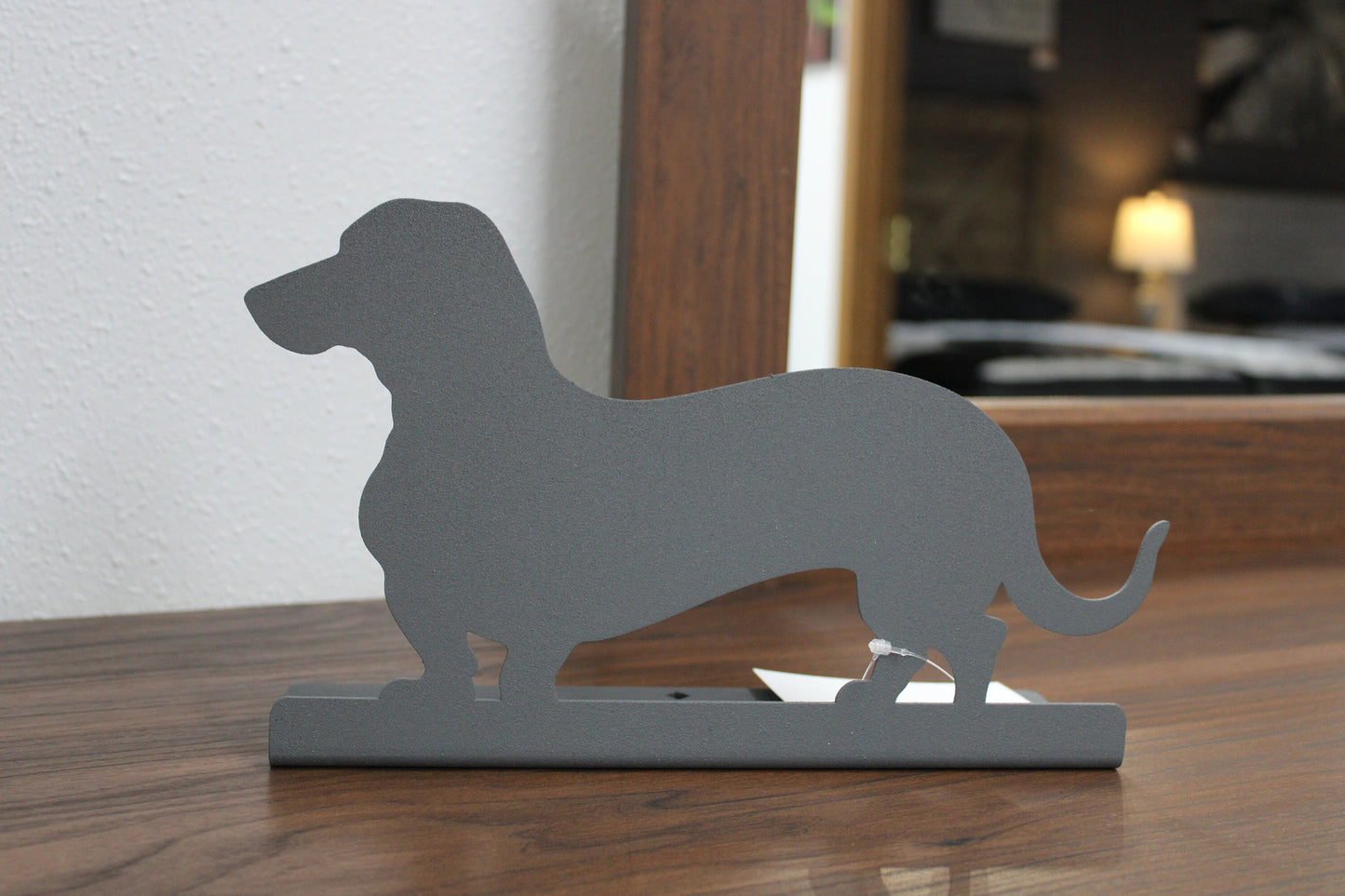 Wiener Dog Dachshund Tabletop Metal Home Decor 10.75 Inches Wide