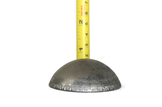 Metal steel tubing cap with a tape measure