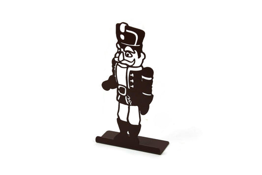 Black powder coat metal nutcracker tabletop stand