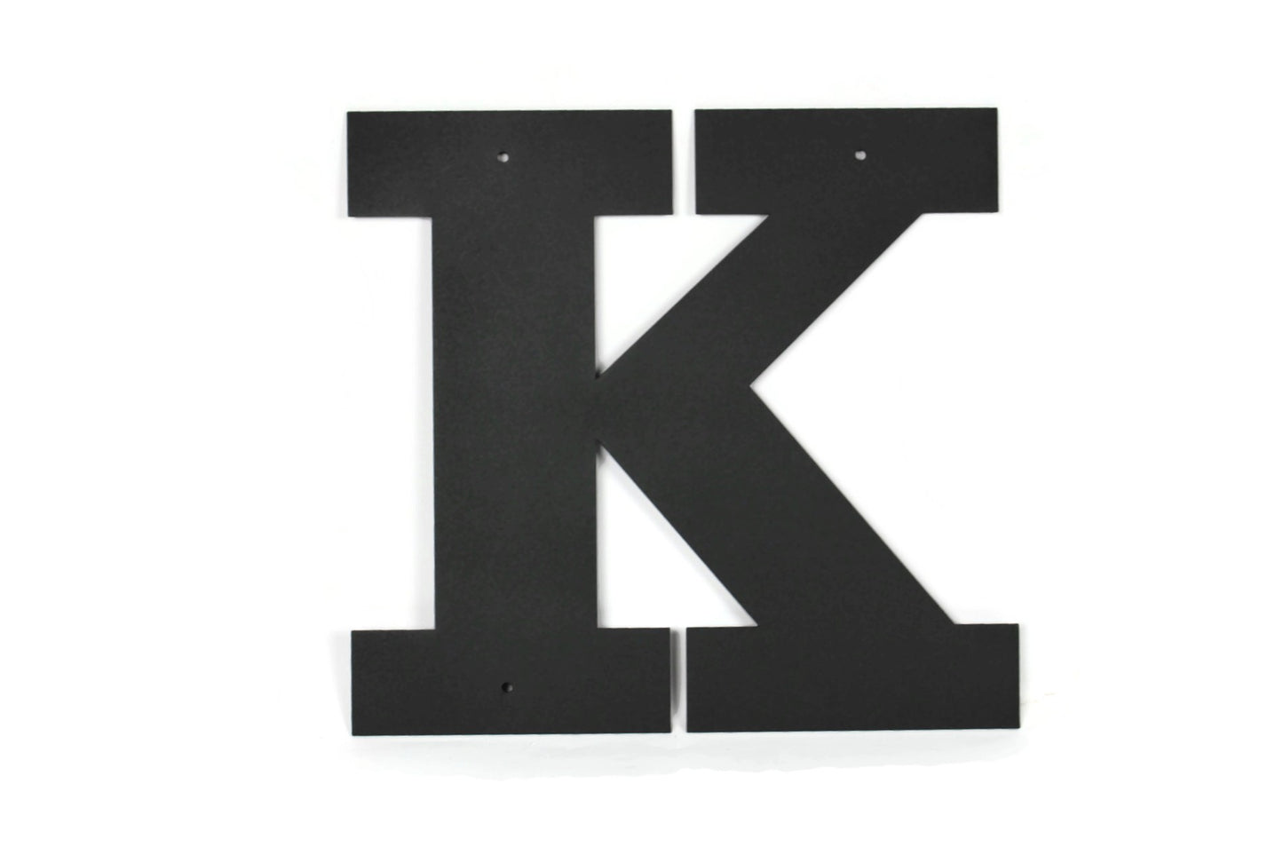 Metal Letters and Numbers Blocky Square Font 12" Tall Powder Coated