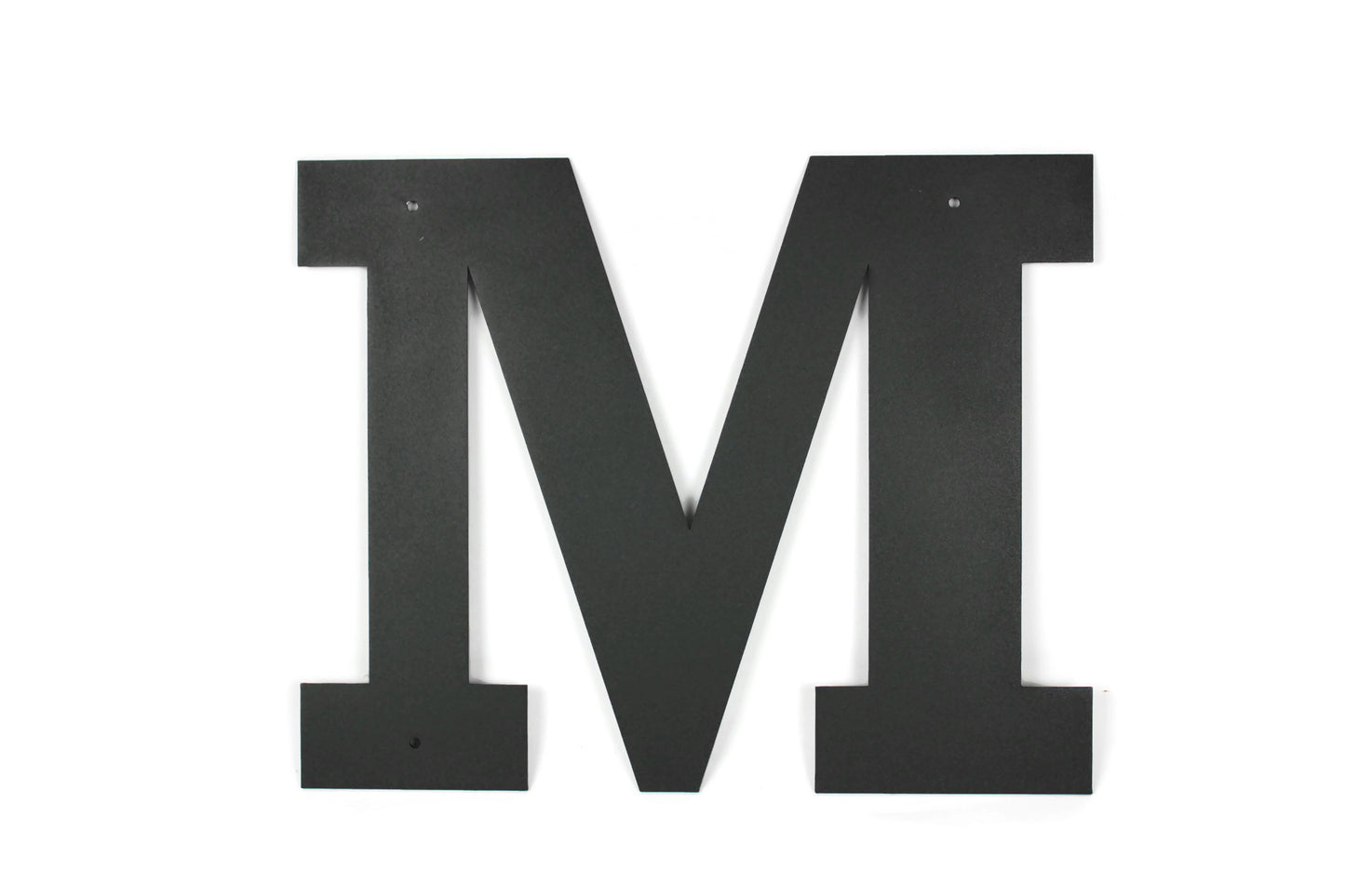 Metal Letters and Numbers Blocky Square Font 12" Tall Powder Coated