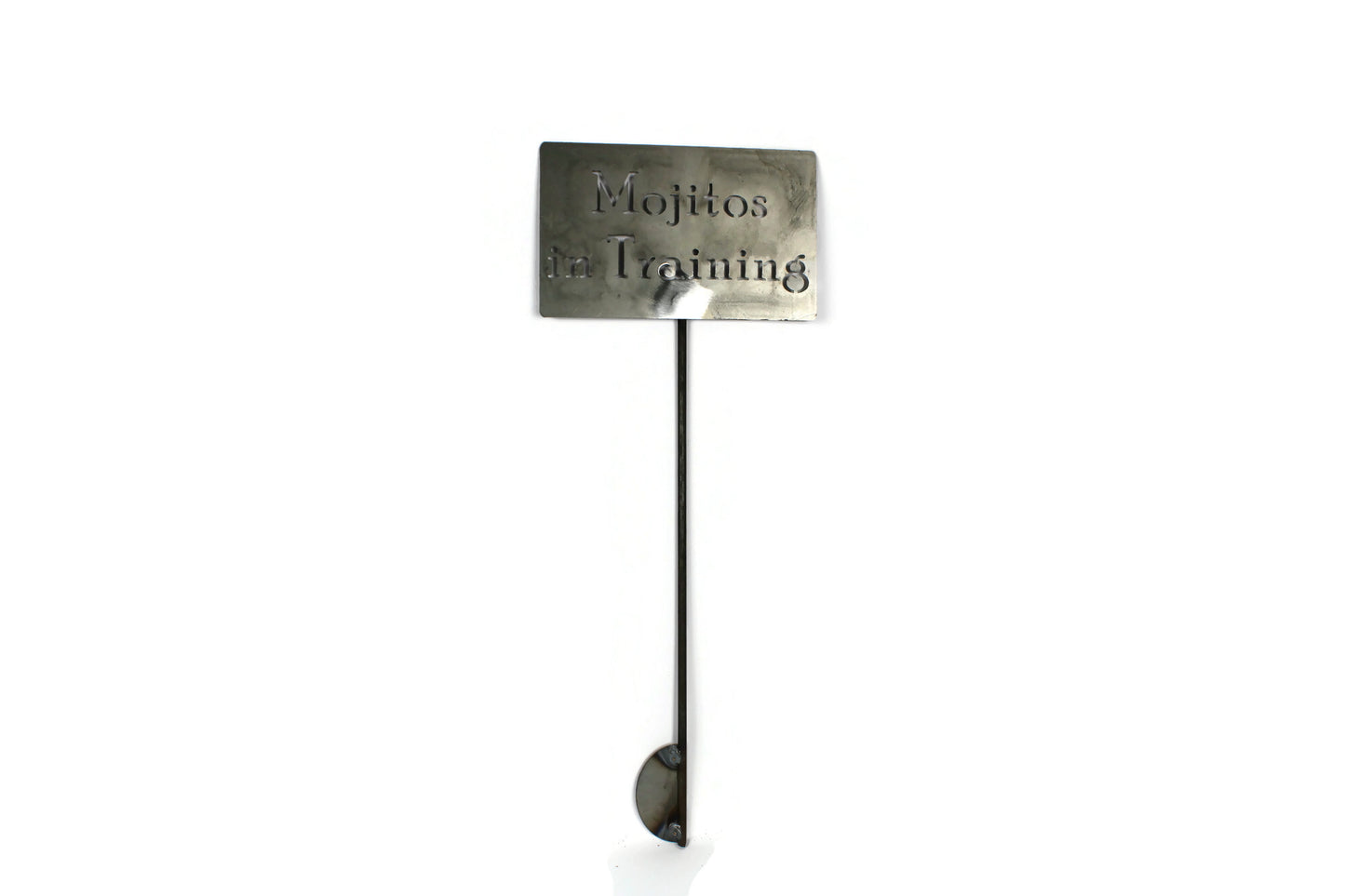 Mojitos in Training Metal Garden Stake Sign 20 to 48 Inches Tall