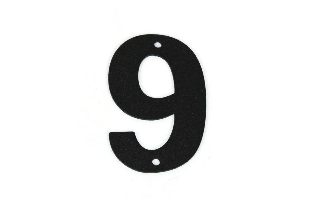 Metal Letters and Numbers Blocky Square Font 4" Tall Powder Coated