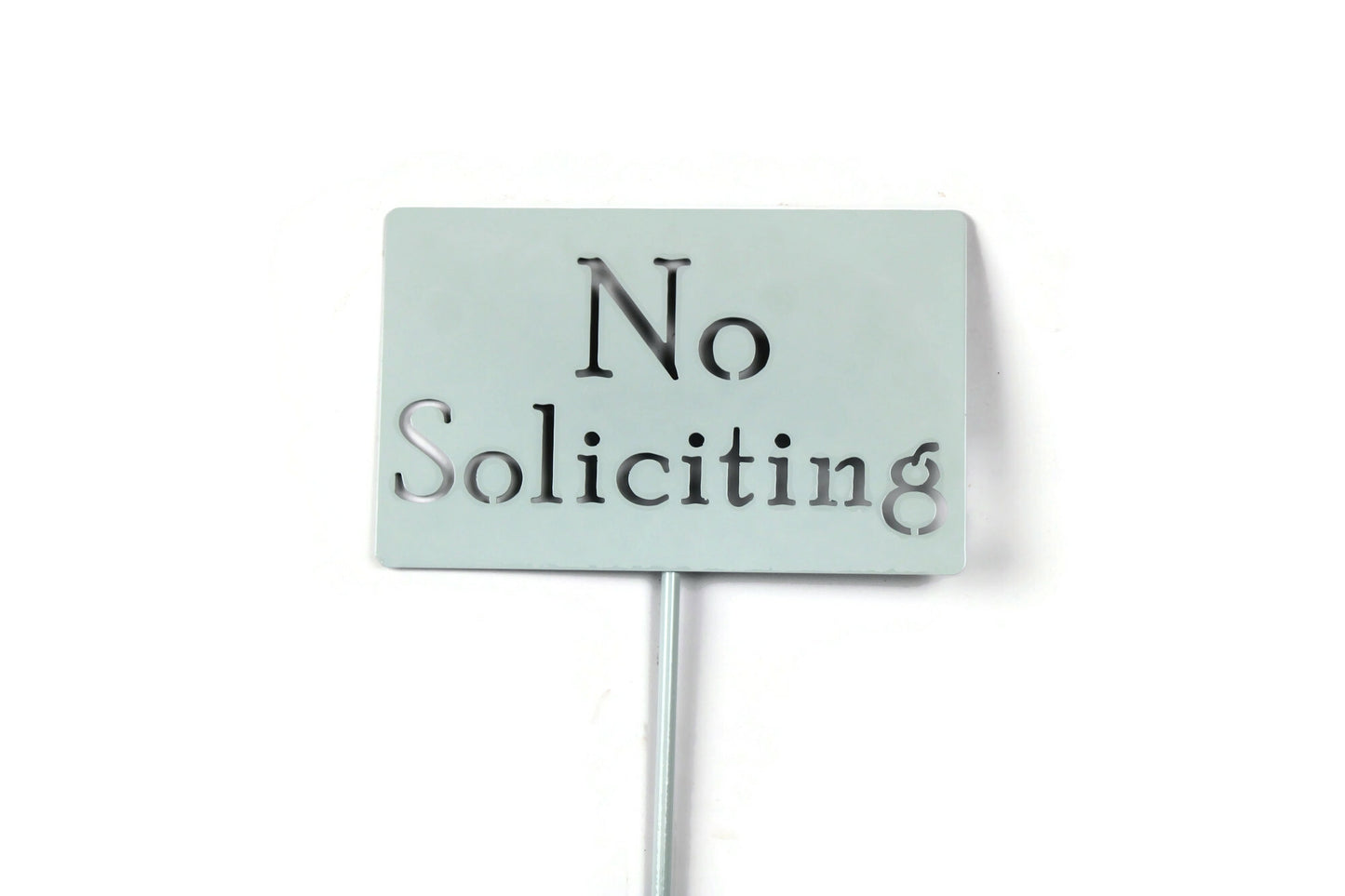 No Soliciting Metal Stake Sign 20 to 48 Inches Tall
