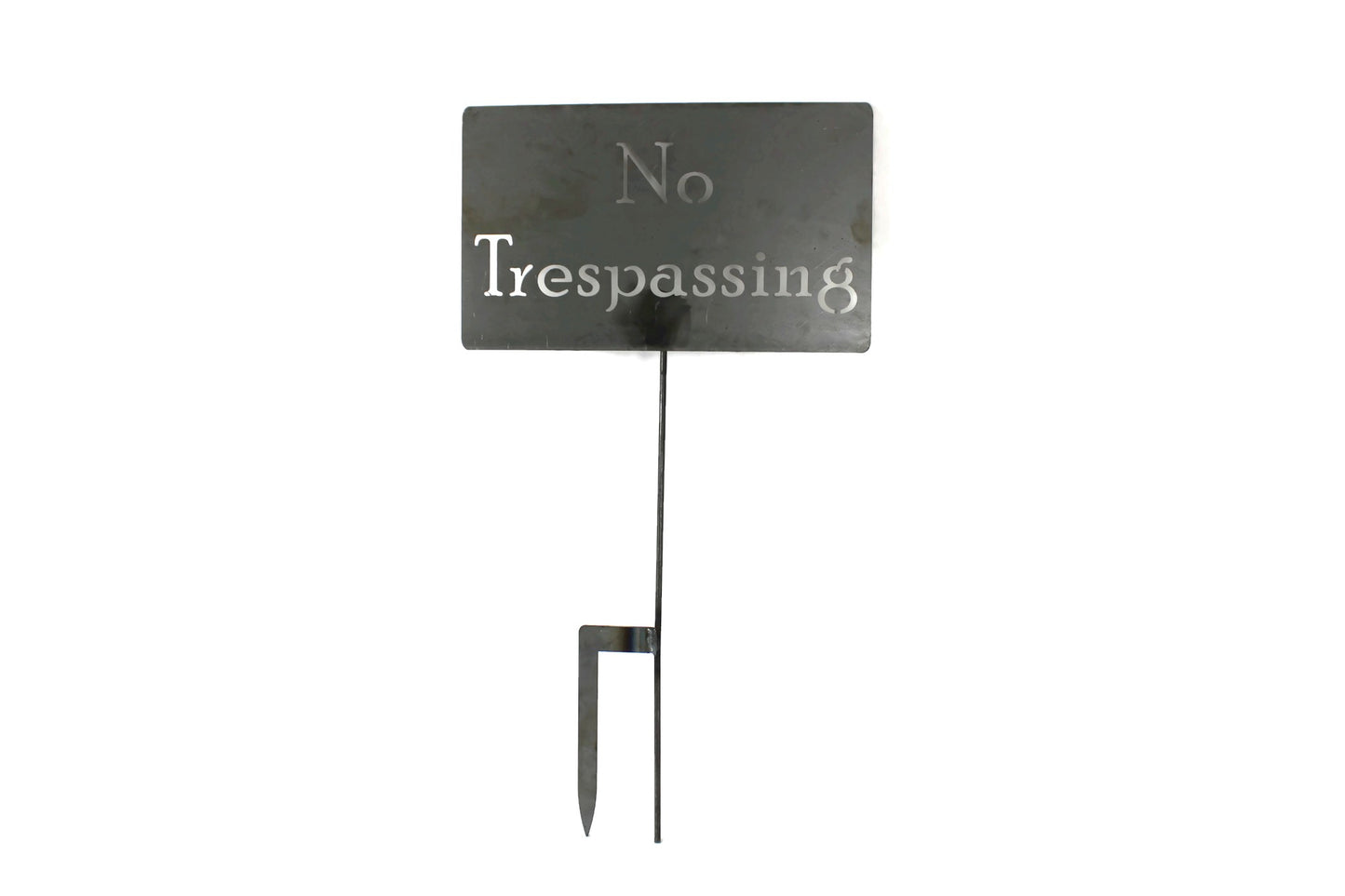 No Trespassing Metal Yard Stake 20 to 48 Inches Tall