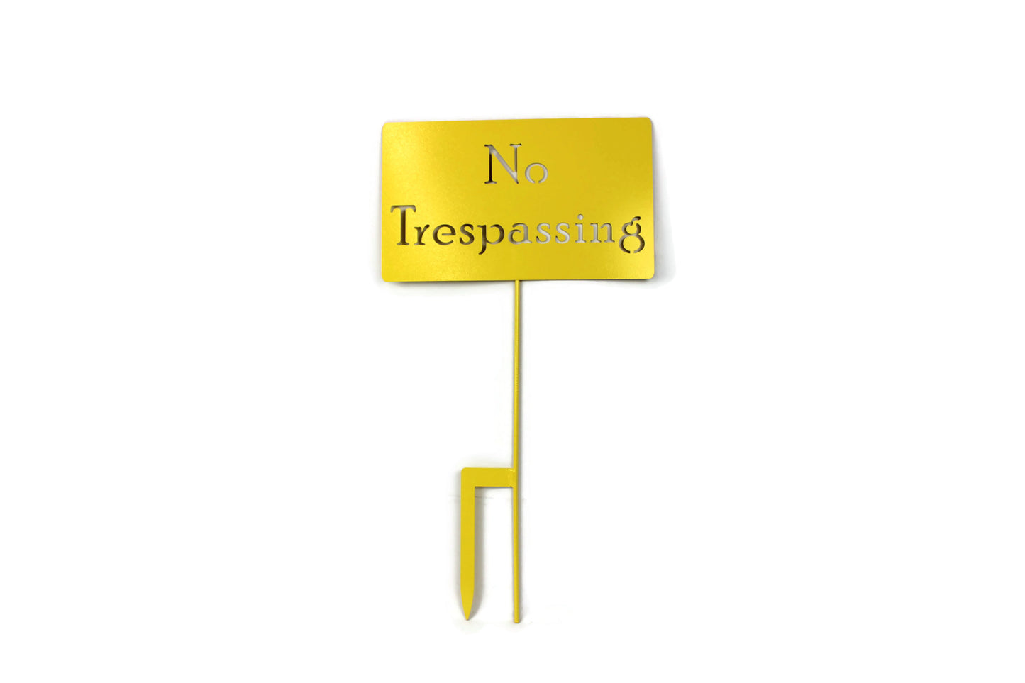 No Trespassing Metal Yard Stake 20 to 48 Inches Tall