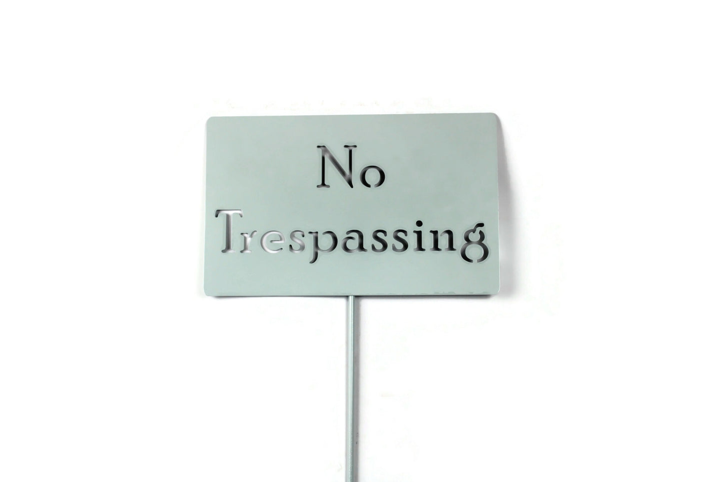 No Trespassing Metal Yard Stake 20 to 48 Inches Tall