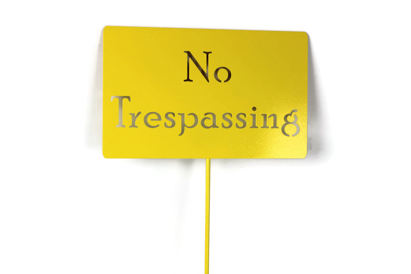 No Trespassing Metal Yard Stake 20 to 48 Inches Tall