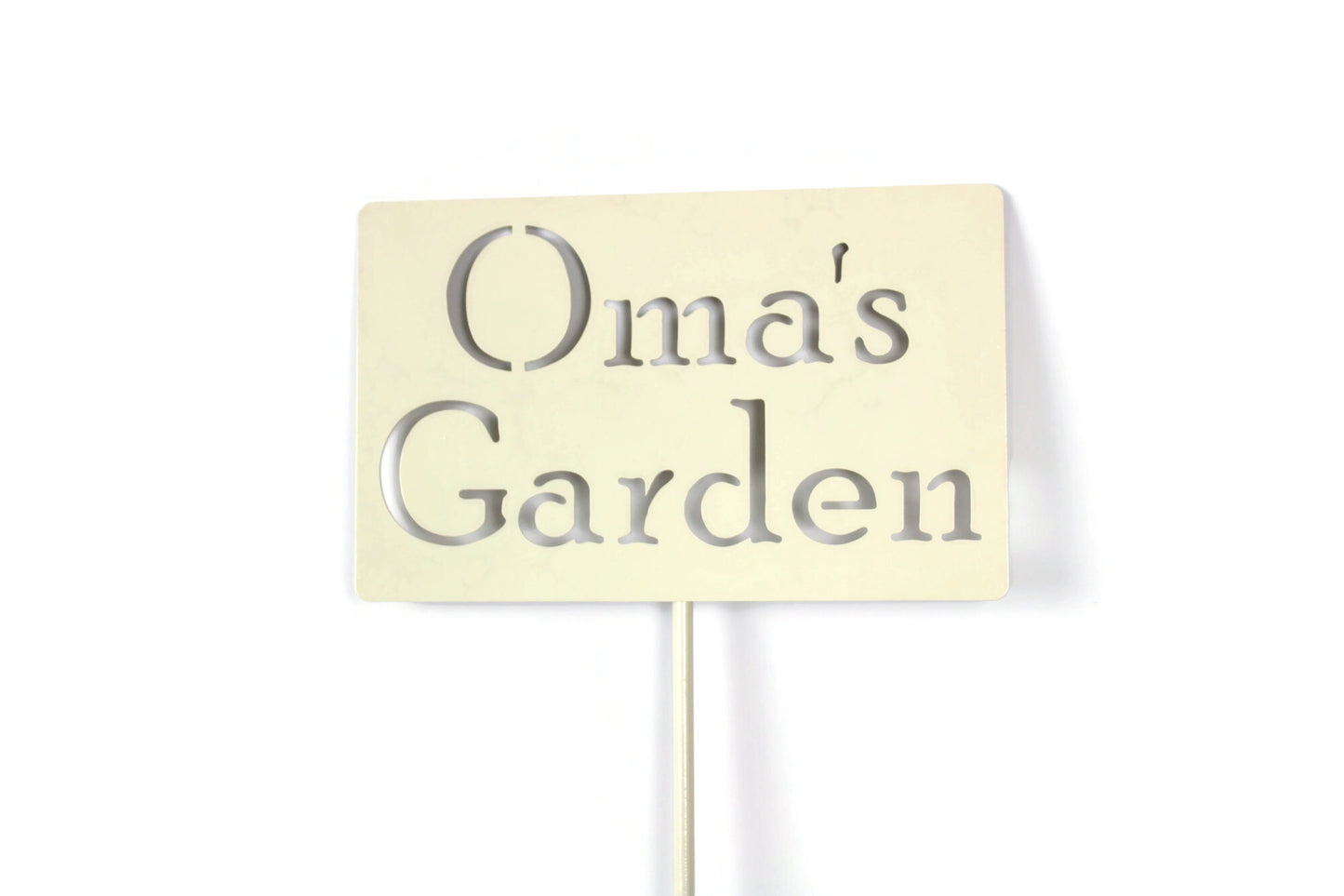Oma's Garden Metal Yard Stake 20 to 48 Inches Tall