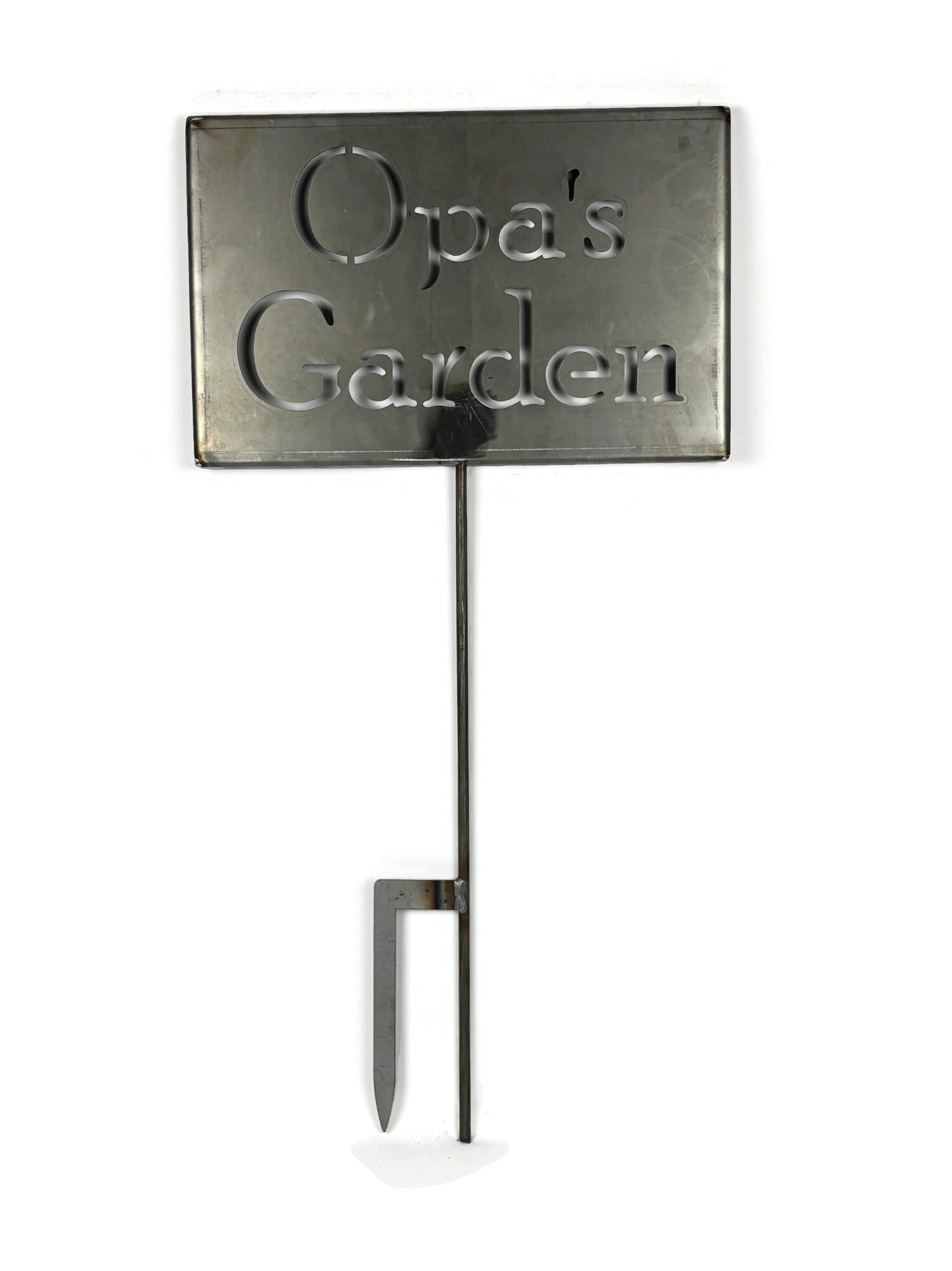 Opa's Garden Metal Garden Stake Marker 20 to 48 Inches Tall
