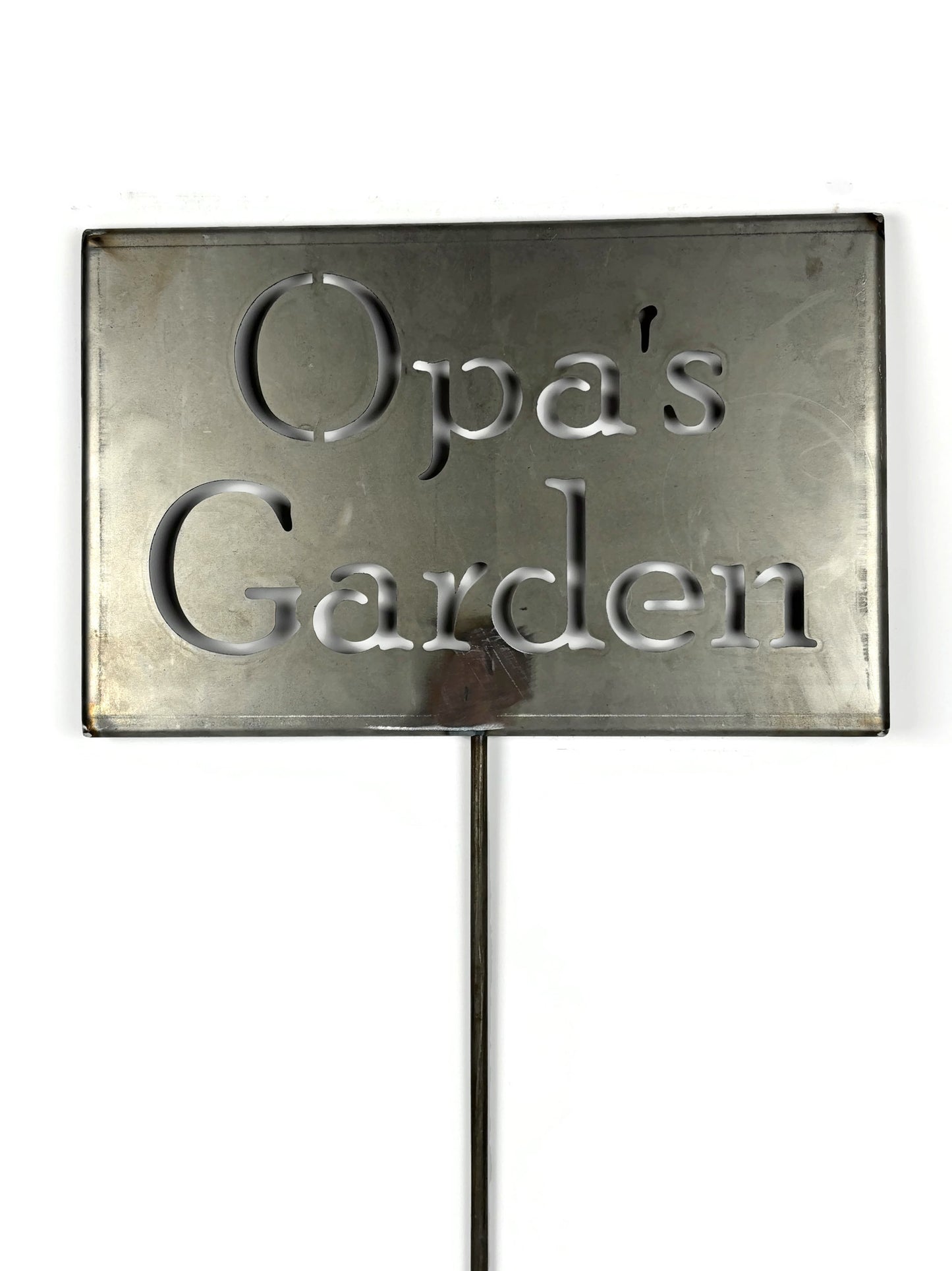 Opa's Garden Metal Garden Stake Marker 20 to 48 Inches Tall