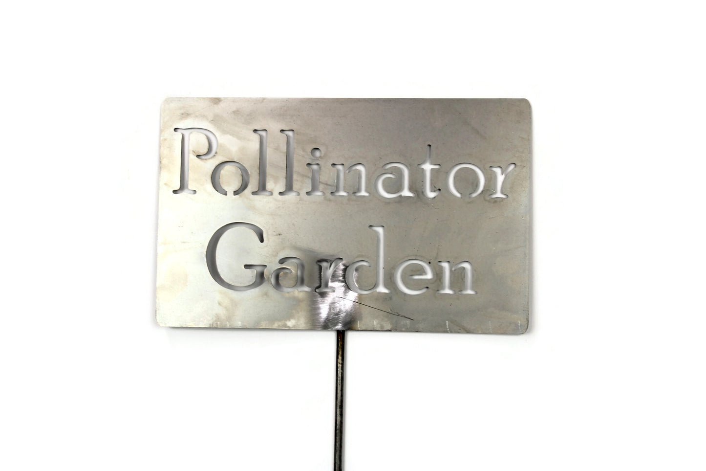 Pollinator Garden Metal Garden Stake Sign 20 to 48 Inches Tall