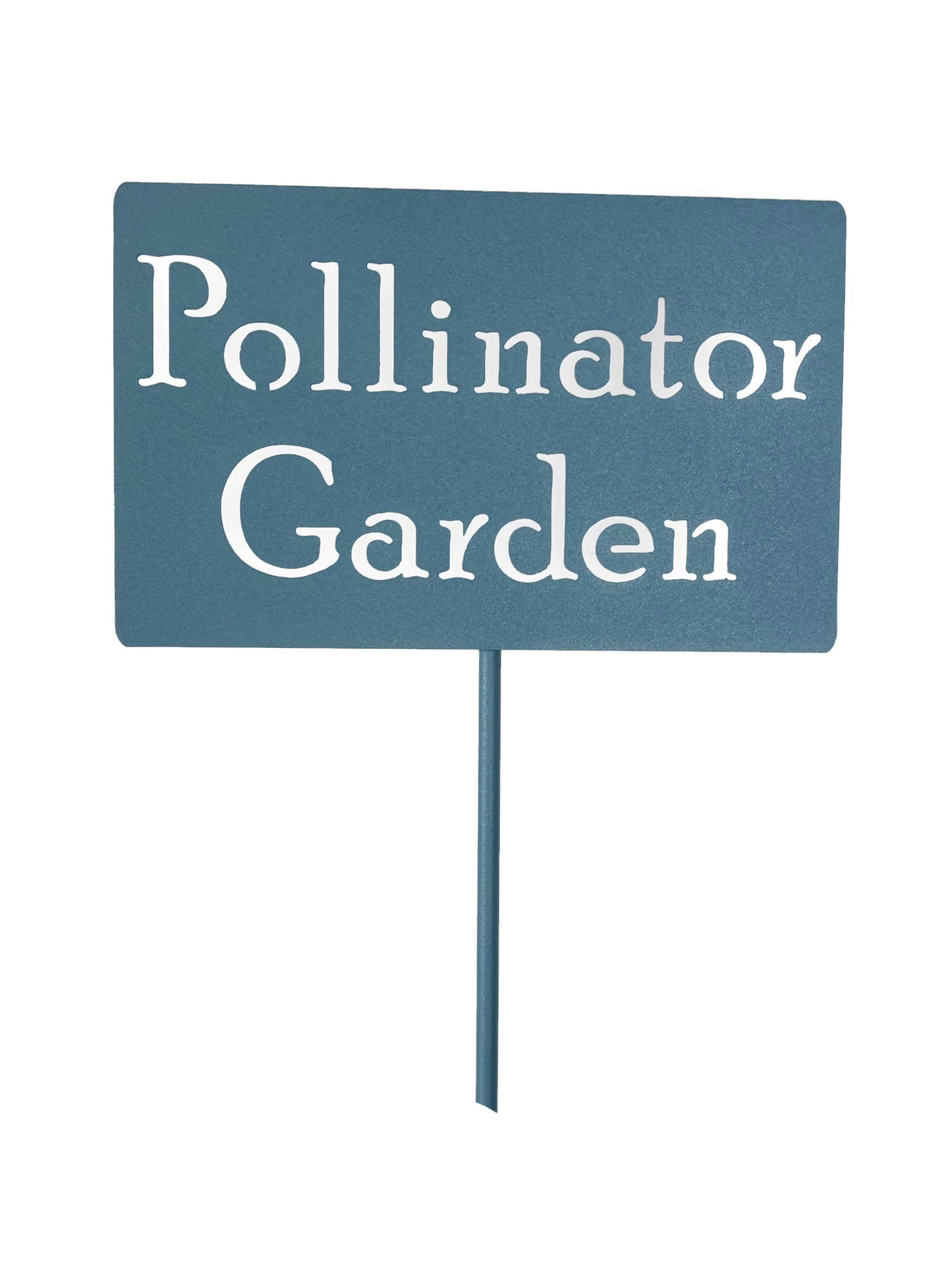 Pollinator Garden Metal Garden Stake Sign 20 to 48 Inches Tall