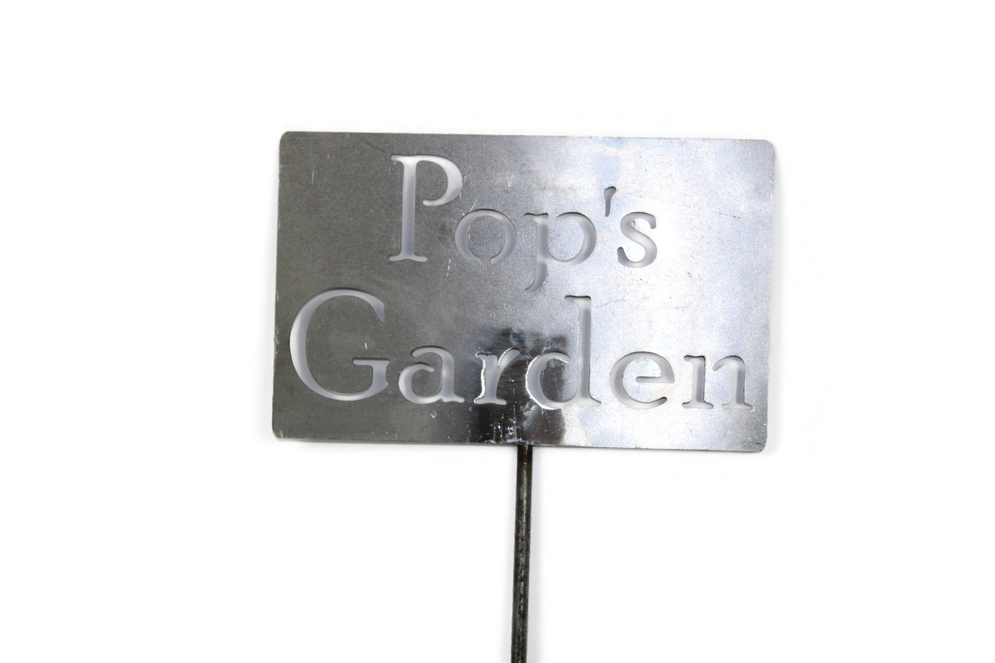 Pop's Garden Metal Yard Stake 20 to 48 Inches Tall