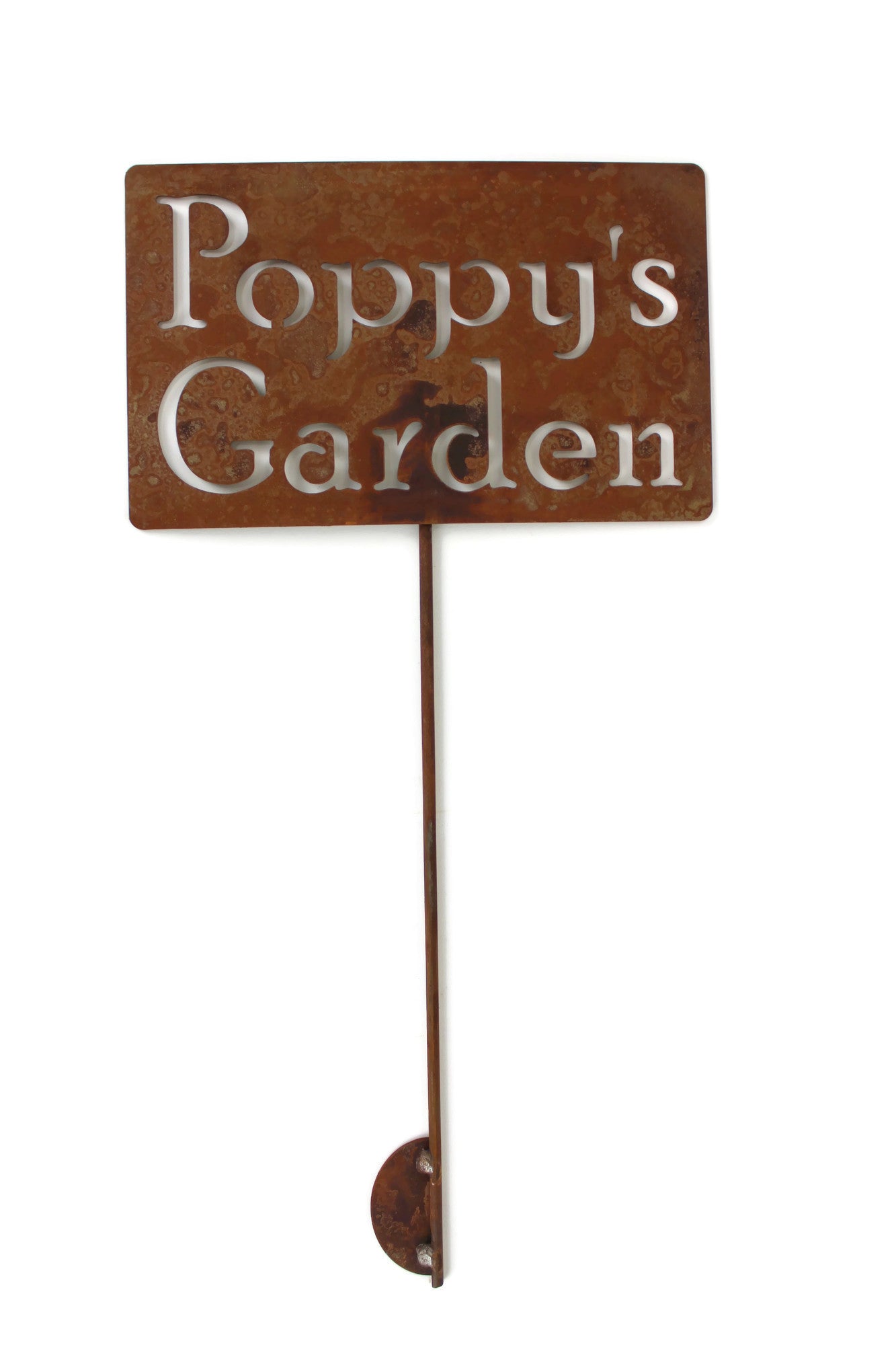 Poppy's Garden Metal Yard Stake 20 to 48 Inches Tall
