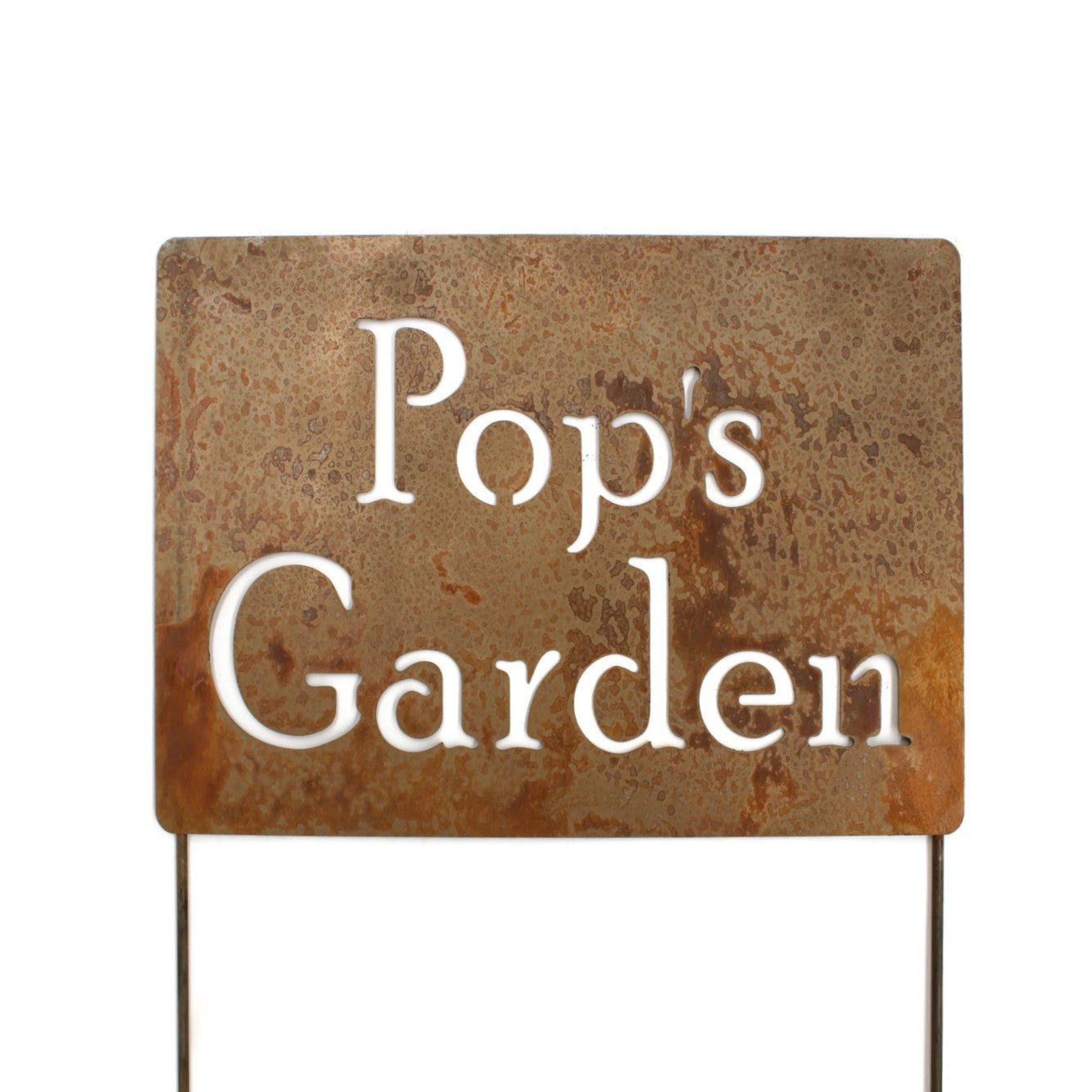 Pop's Garden Metal Yard Stake 20 to 48 Inches Tall