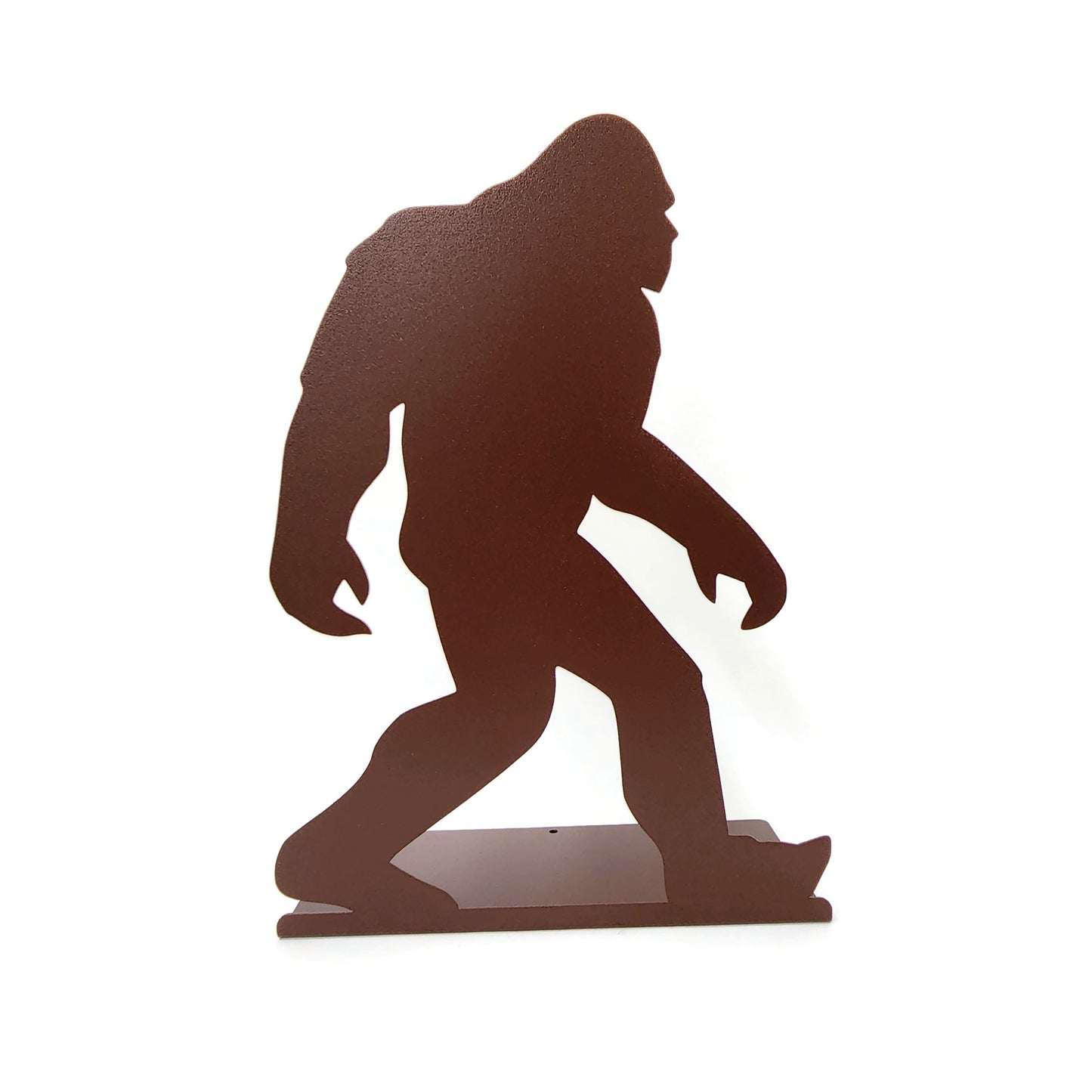 Sasquatch Bigfoot Standing Metal Sign 15 Inches Tall