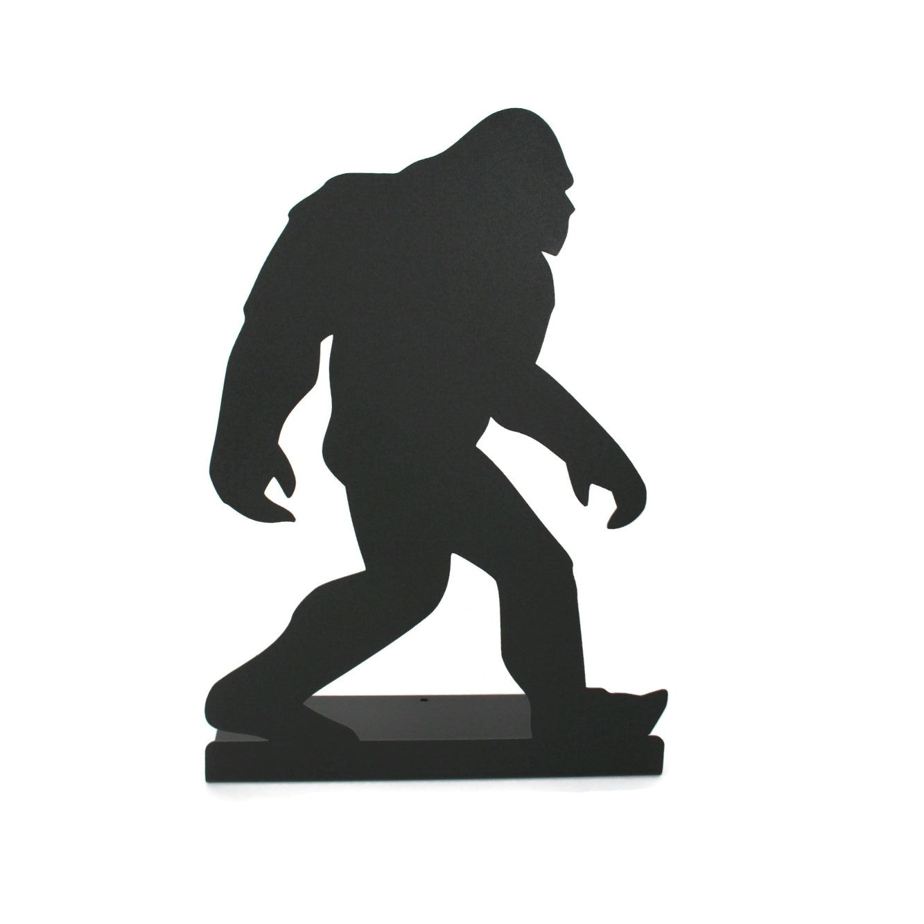 Sasquatch Bigfoot Standing Metal Sign 15 Inches Tall