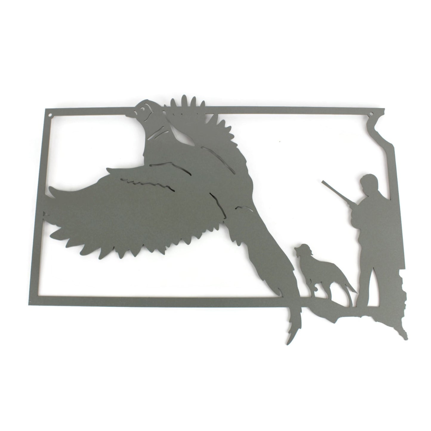 South Dakota Pheasant Hunting Metal Wall Art Sign 22 Inches Wide