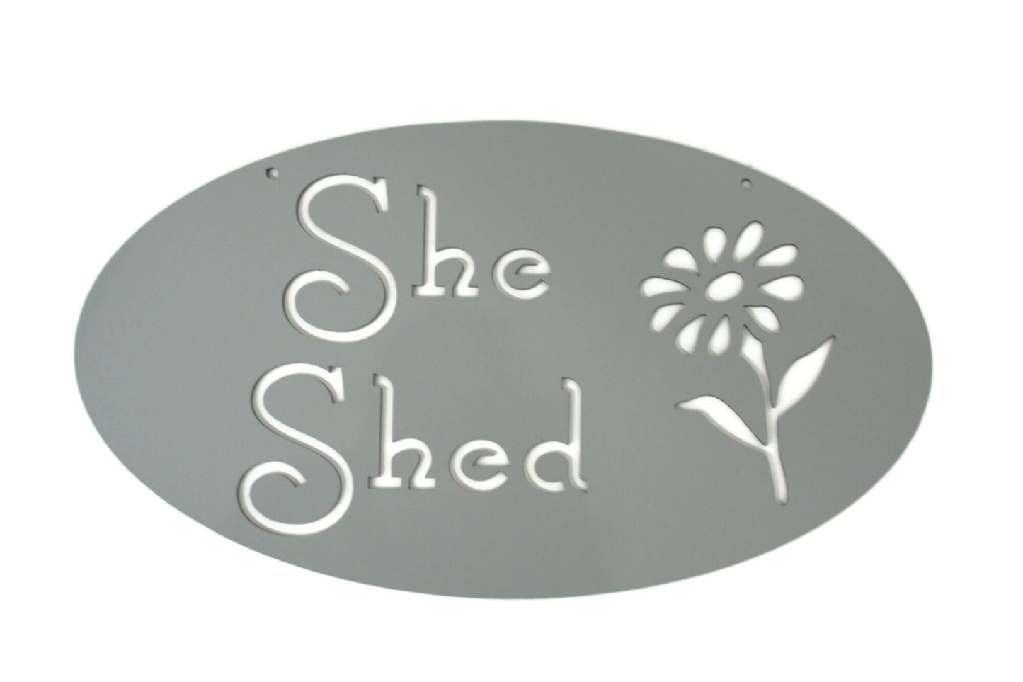 Metal She Shed Garden Sign 18 Inches Wide