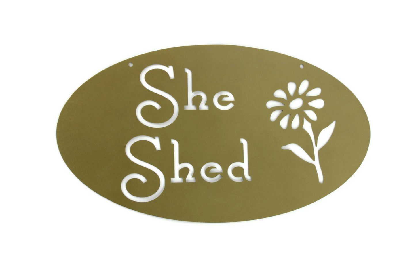 Metal She Shed Garden Sign 18 Inches Wide