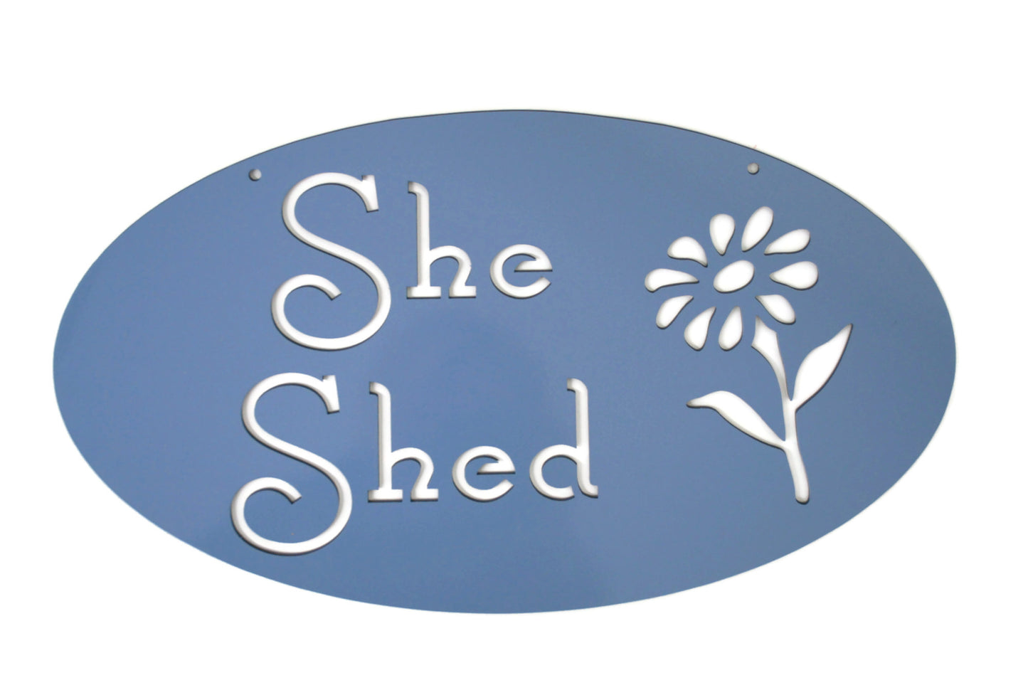 Metal She Shed Garden Sign 18 Inches Wide