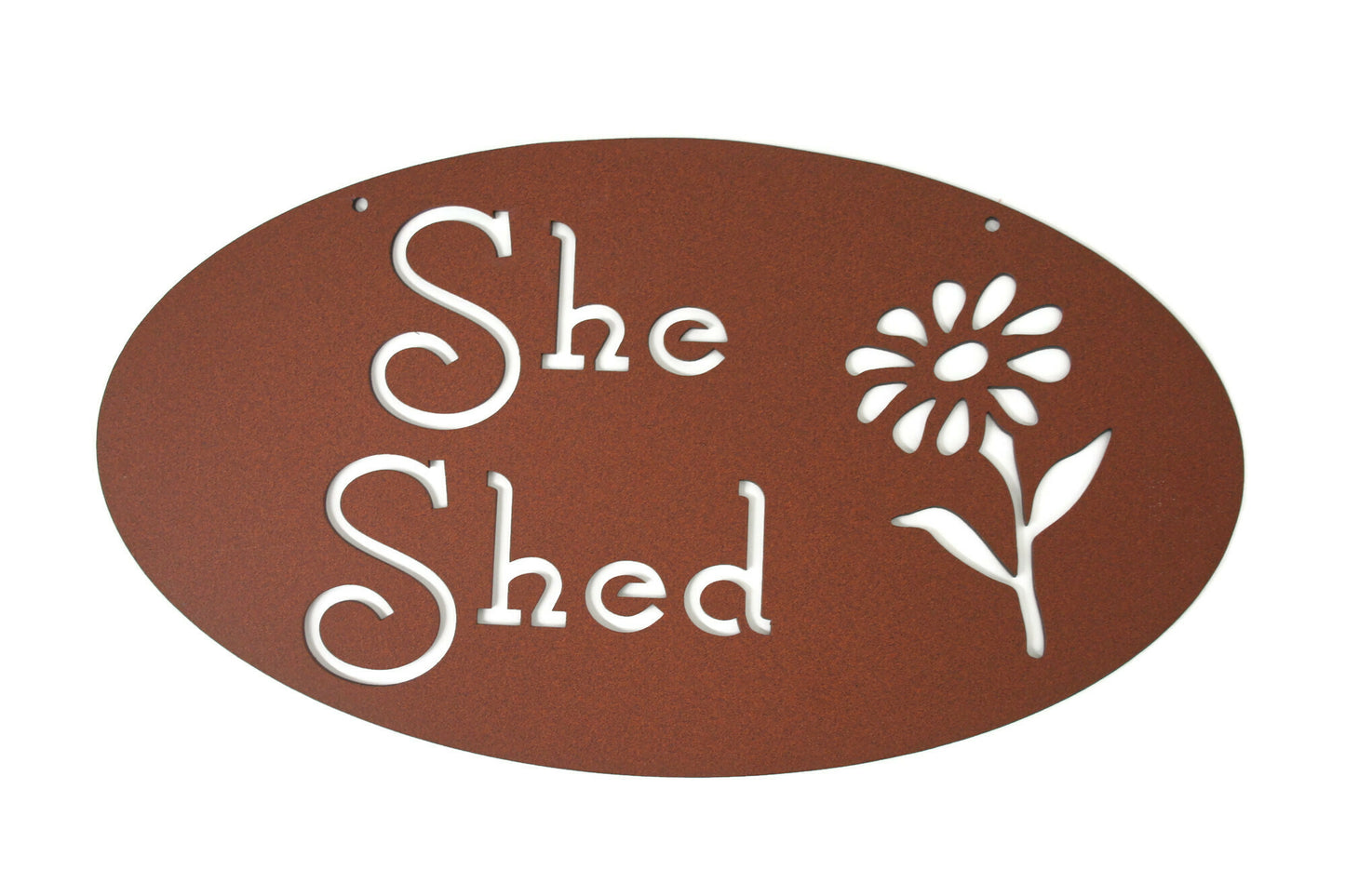 Metal She Shed Garden Sign 18 Inches Wide
