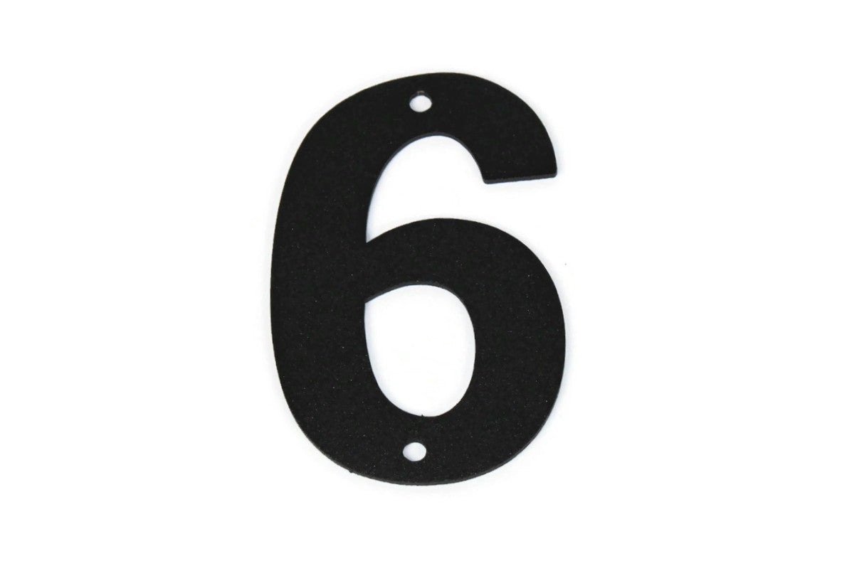 Metal Letters and Numbers Blocky Square Font 4" Tall Powder Coated